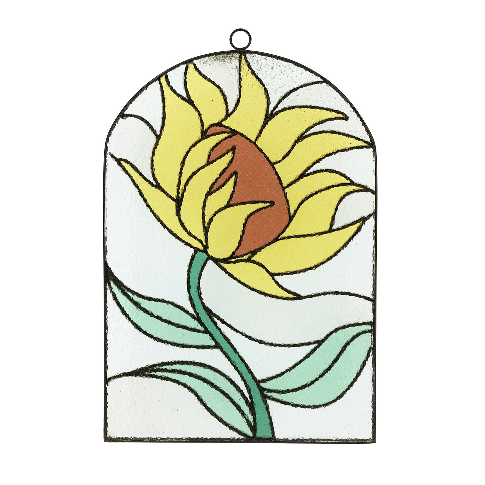 13.5" Sunflower Stained Glass Wall Décor by Ashland®