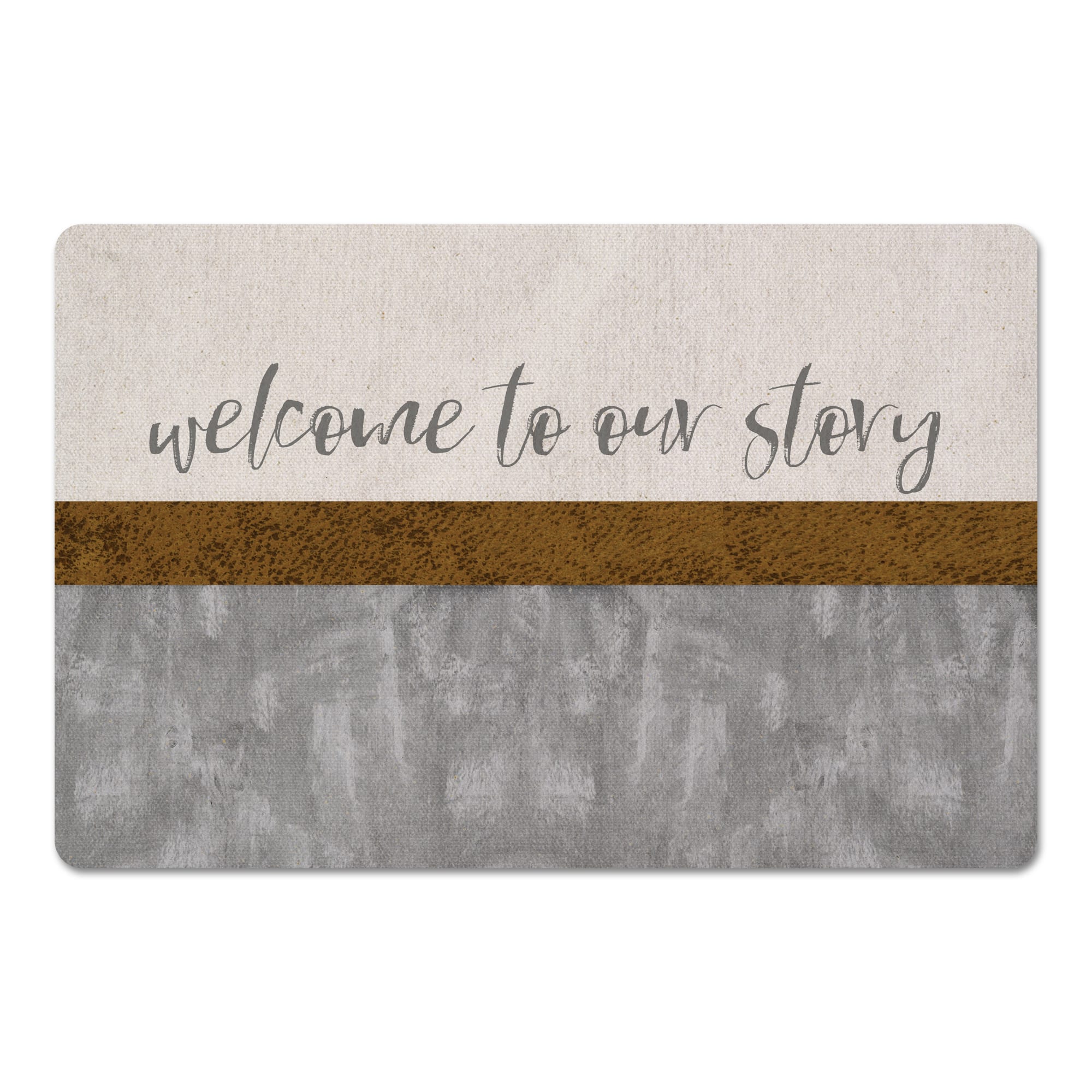 Welcome to Our Story Floor Mat