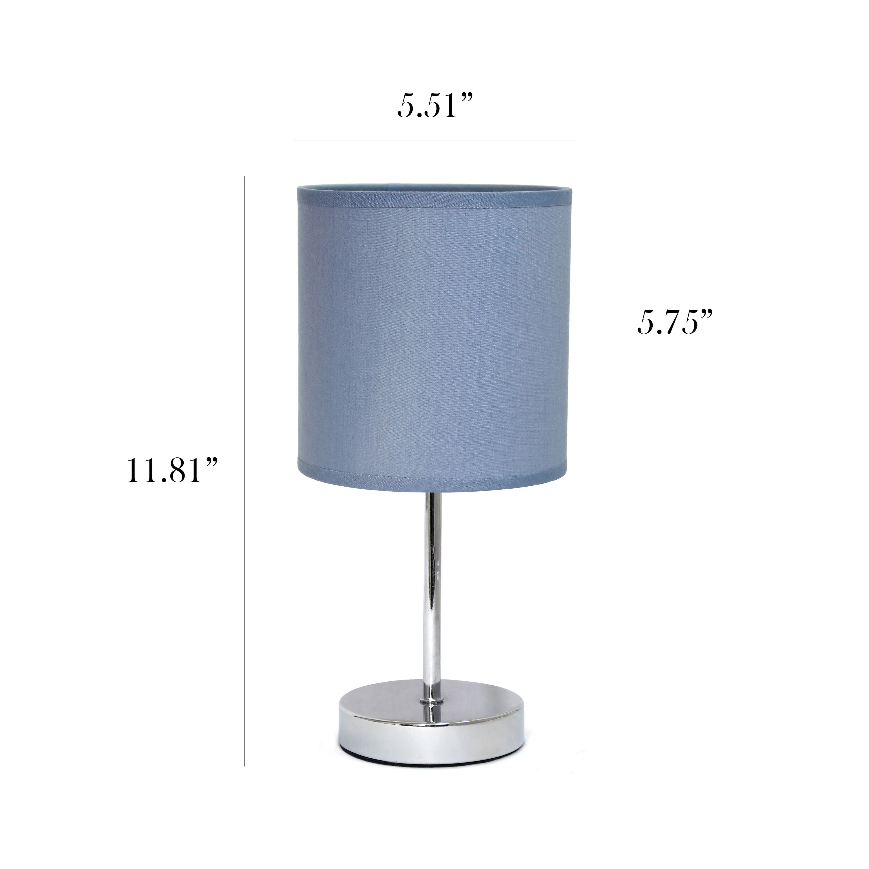 Simple Designs Chrome Mini Table Lamp