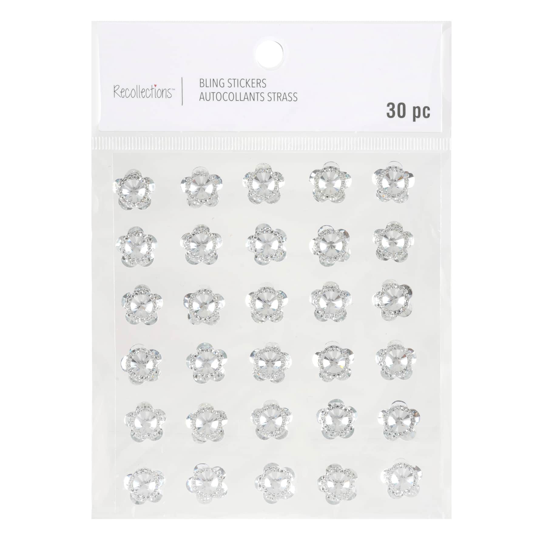 Mini Flower Bling Stickers By Recollections™ | Bling | Michaels