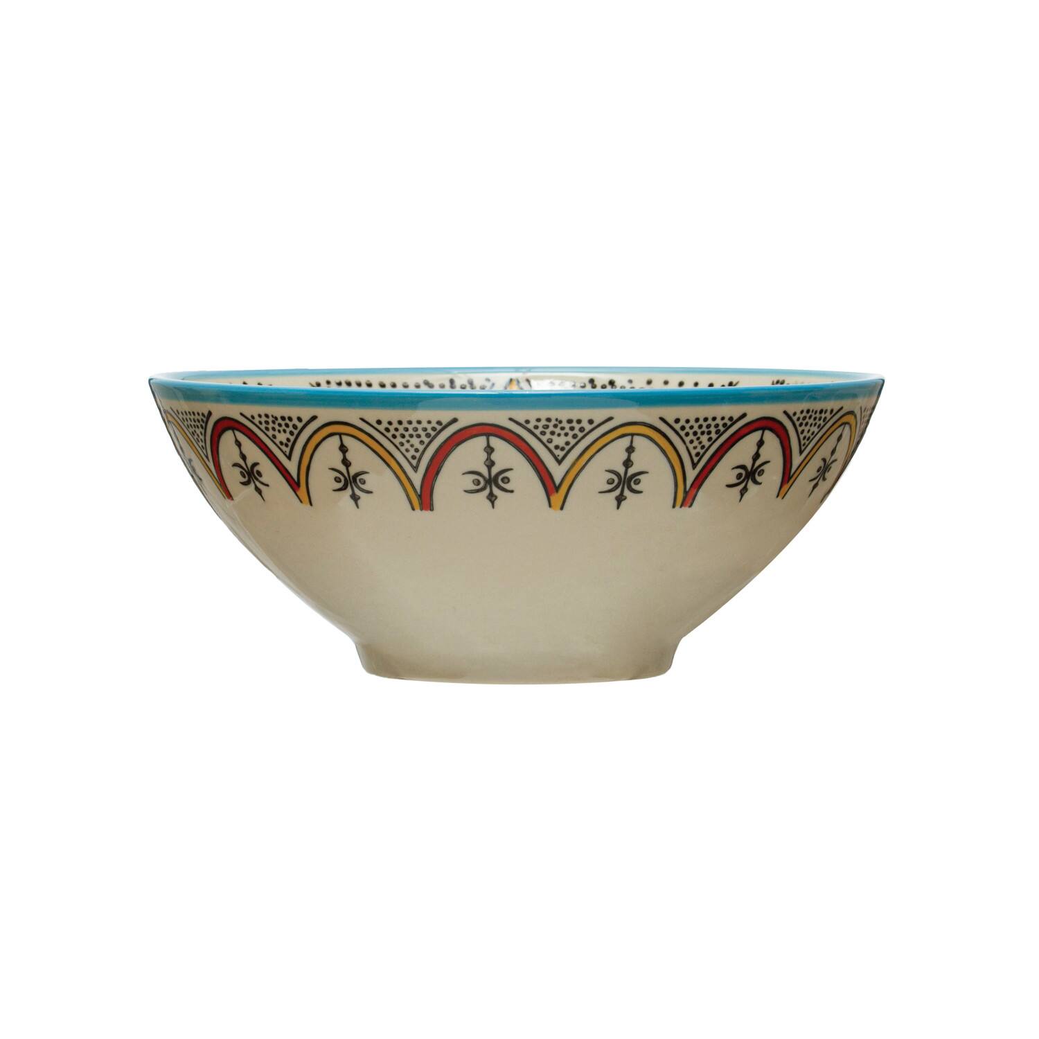 Hello Honey® Multicolor Hand Painted Stoneware Bowl