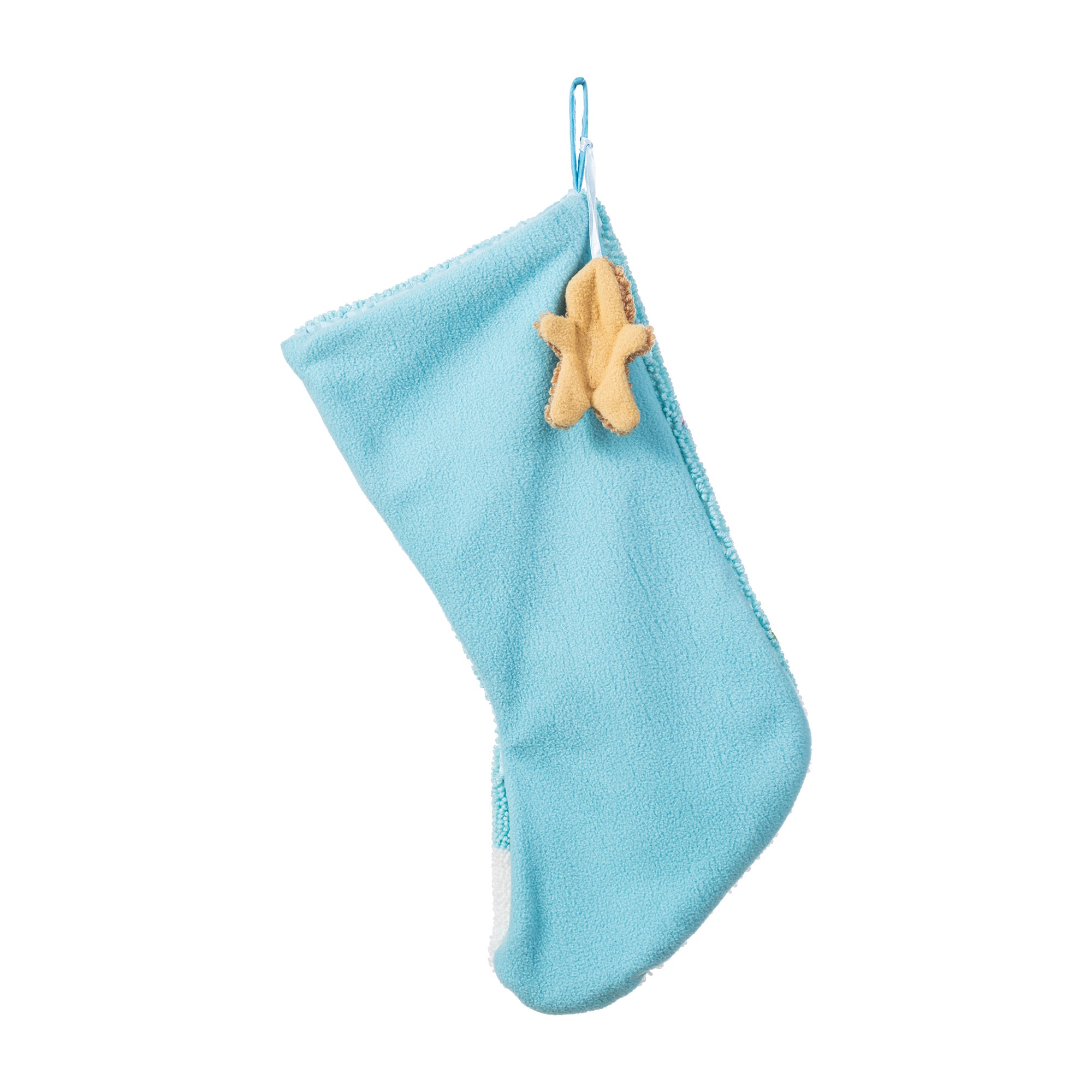 Glitzhome&#xAE; 21&#x22;L Hooked Gingerbread House Stocking with Gingerbread Man Ornament