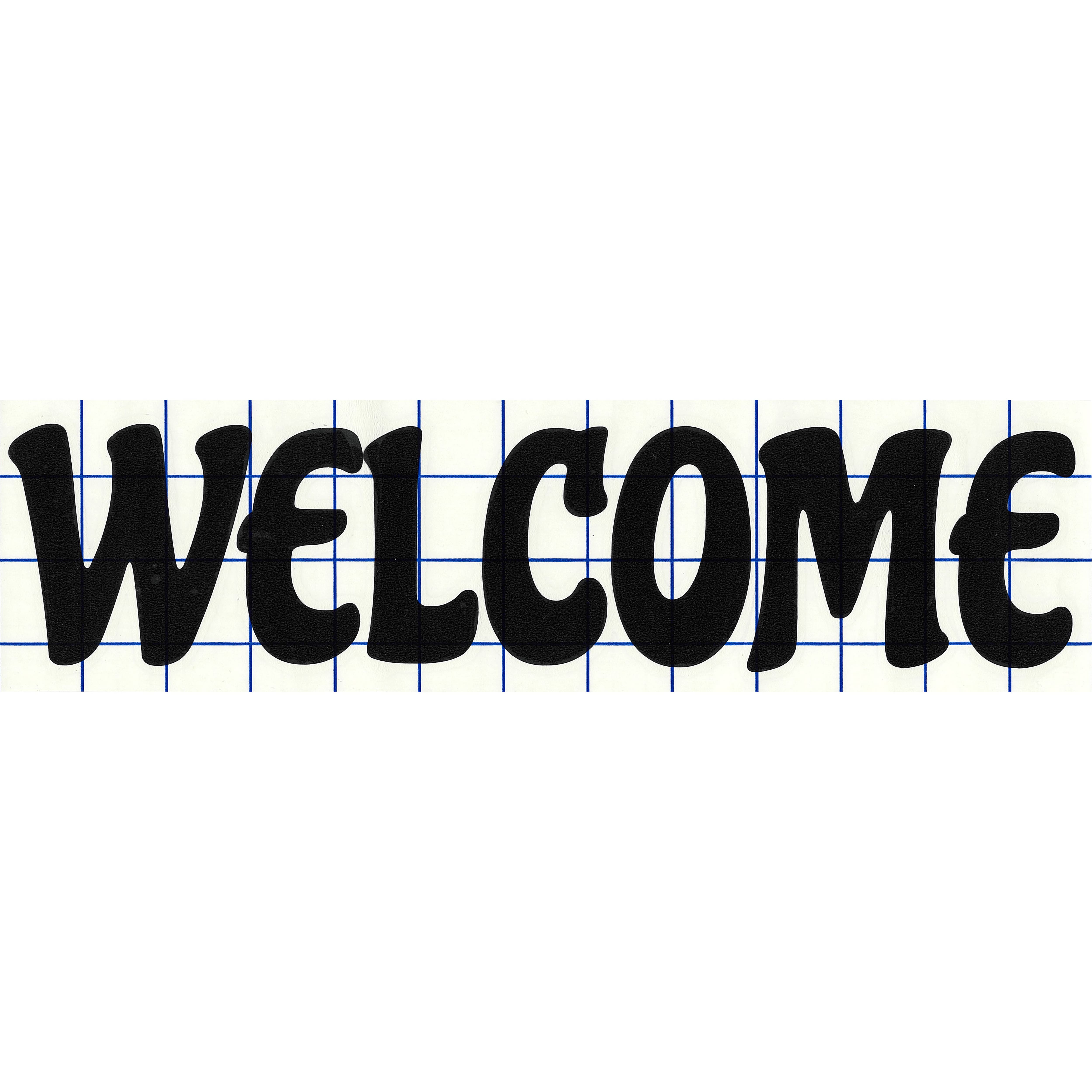 Leisure Arts® Vinyl Matte Black Welcome Decal