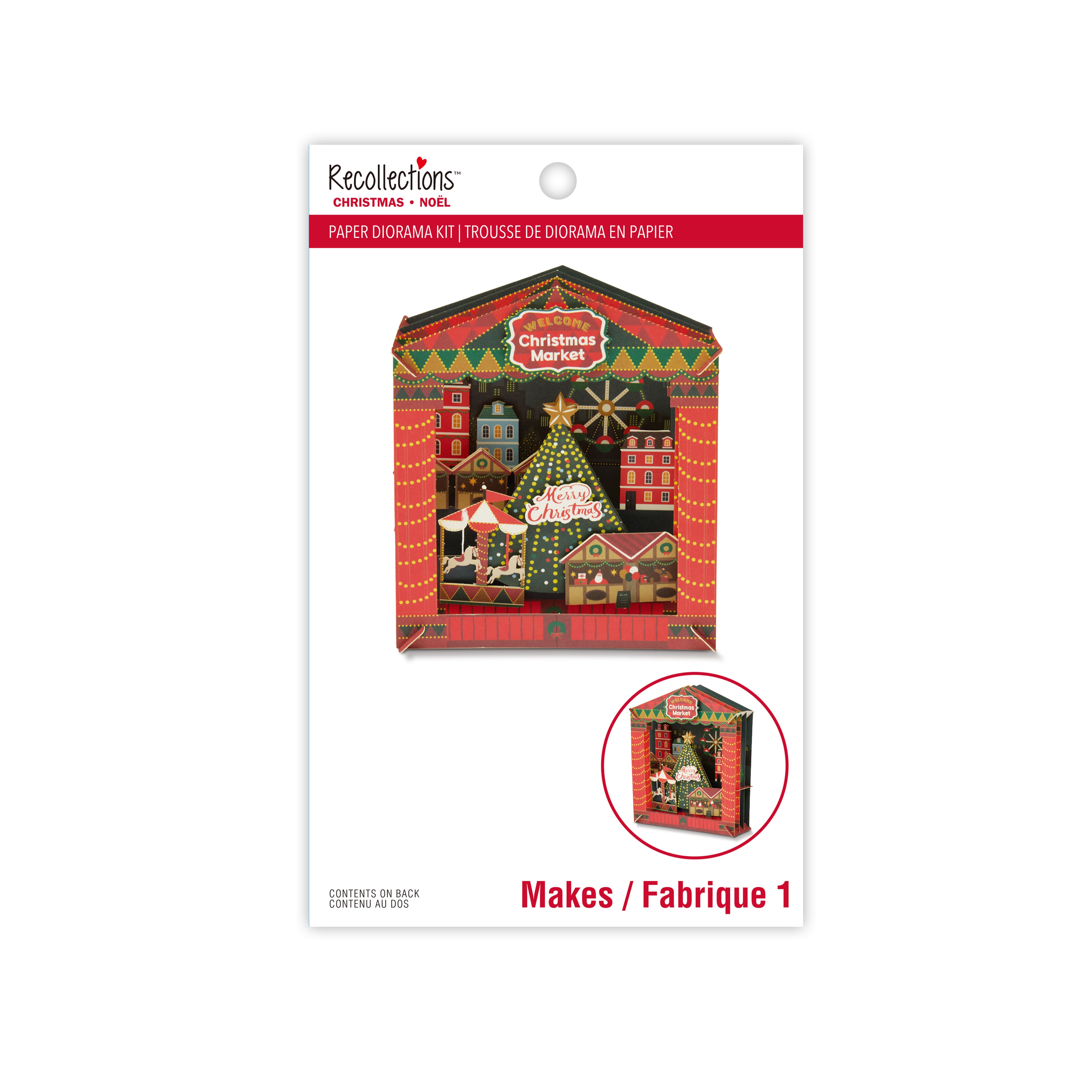 Christmas Market Paper Diorama Kit by Recollections&#x2122;