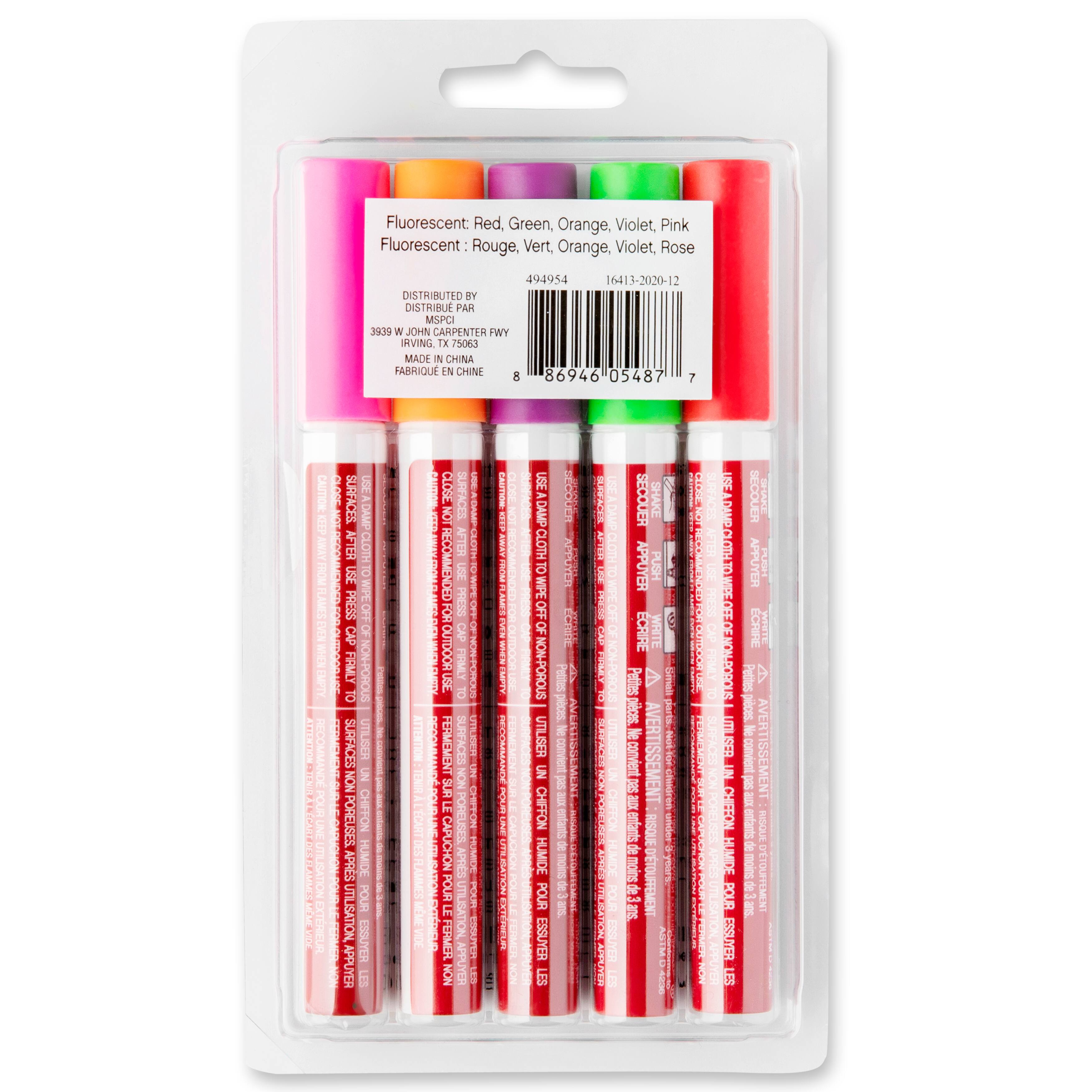 9 Packs: 5 ct. (45 total) Festival Chalk Marker Set by Craft Smart®