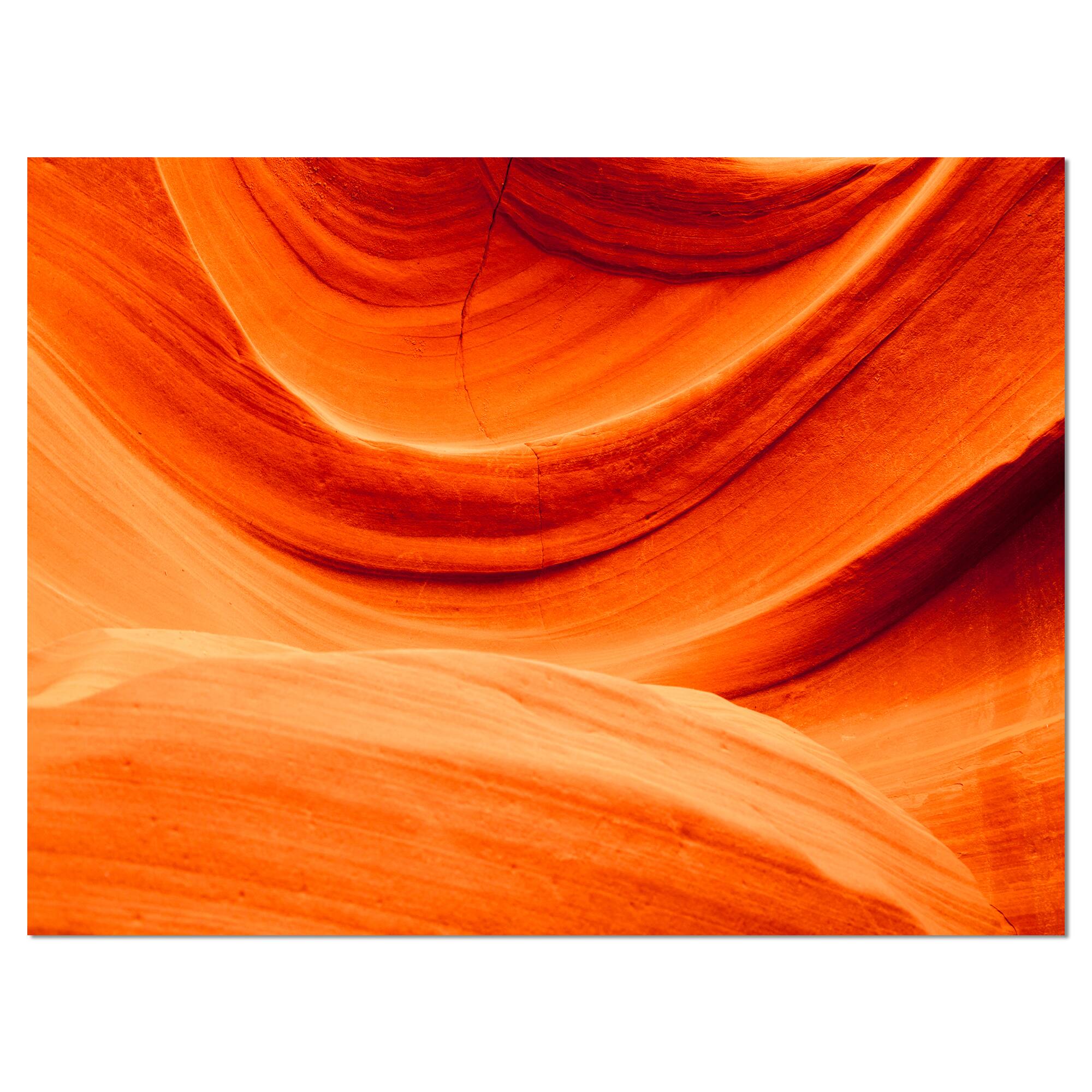 Designart Antelope Canyon Orange Wall Landscape Photography