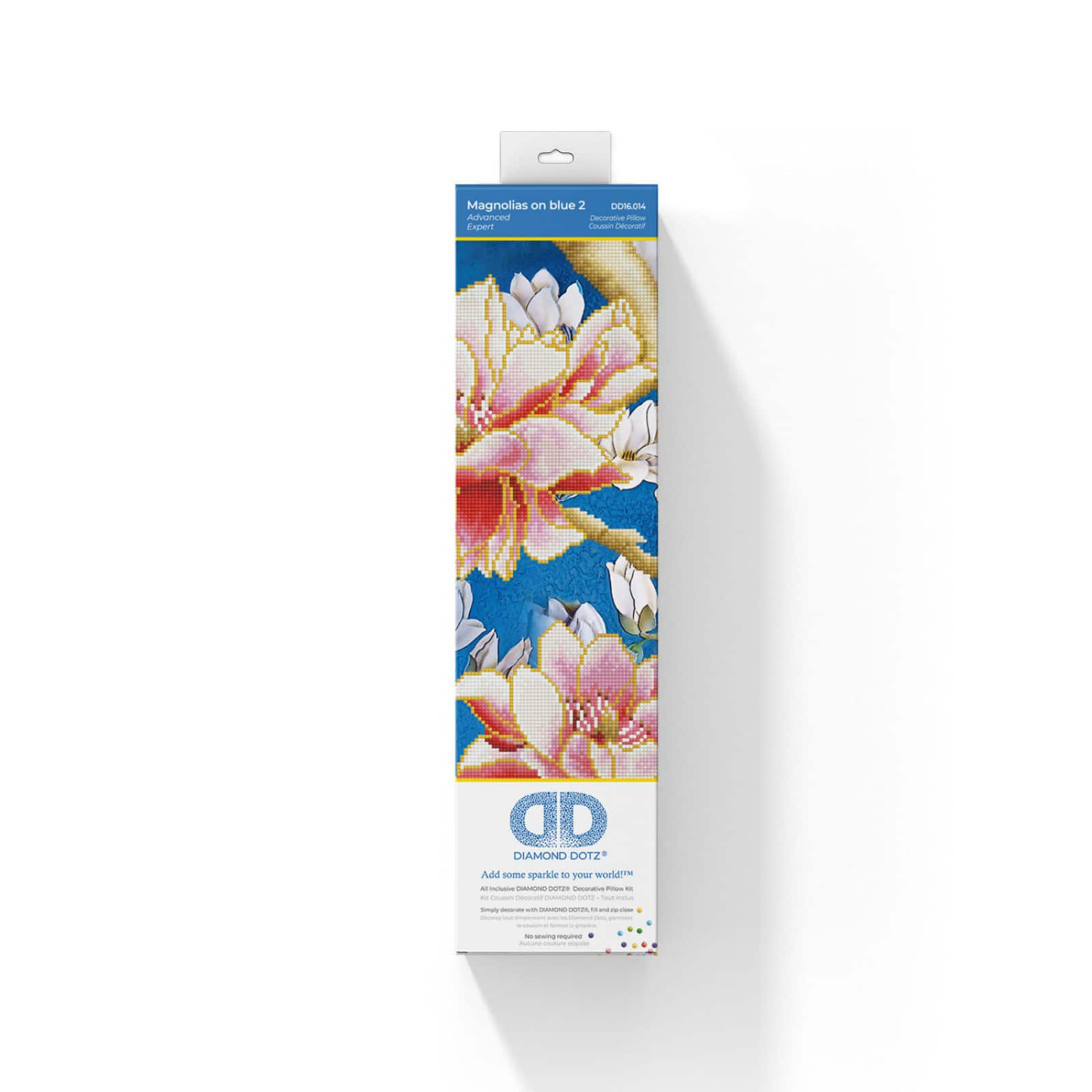 Diamond Dotz&#xAE; Intermediate Magnolias On Blue 2 Diamond Painting Kit