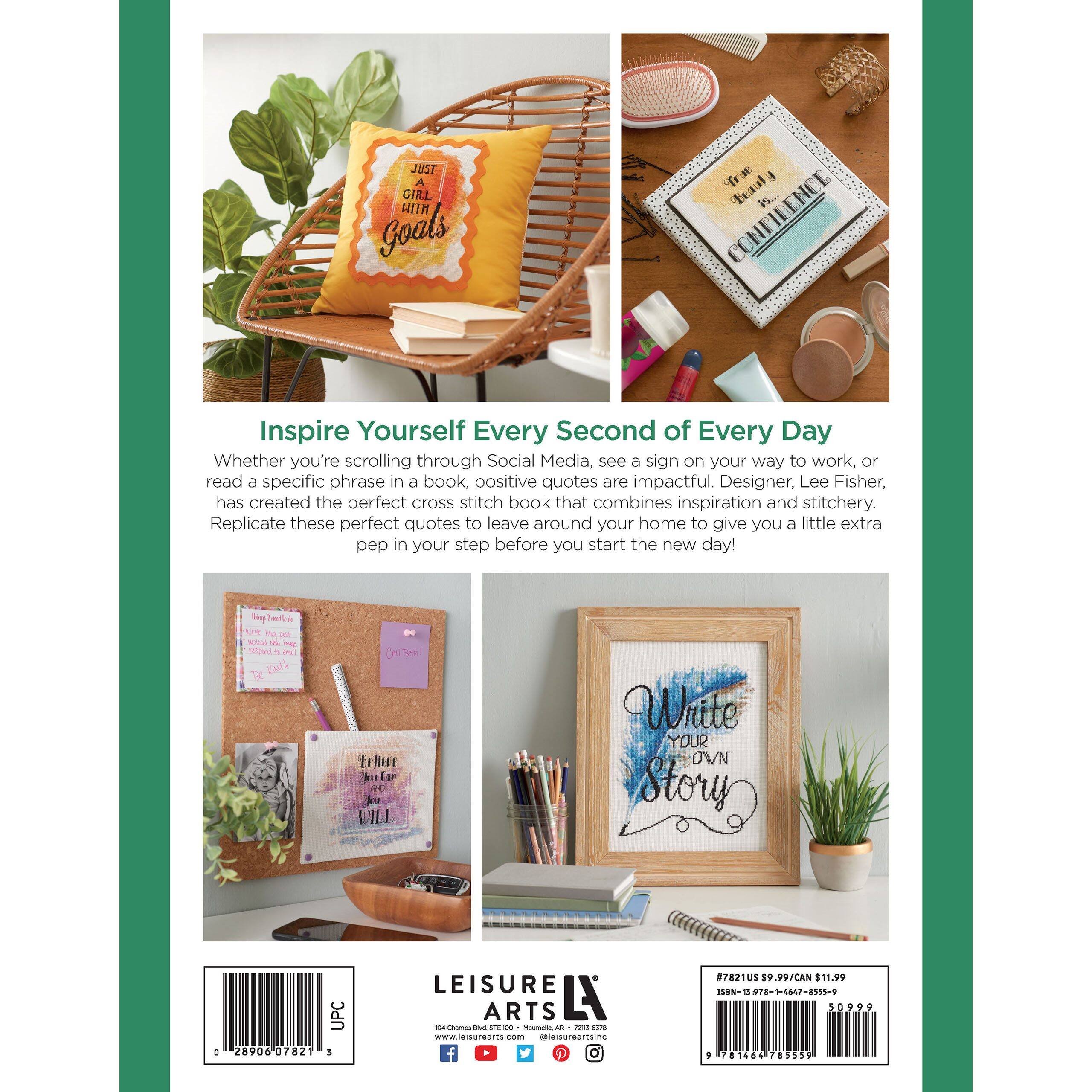 Leisure Arts&#xAE; Positive Quotes in Cross Stitch Book