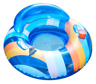 PoolCandy Good Vibes Deluxe Pool Tube With Backrest | Michaels