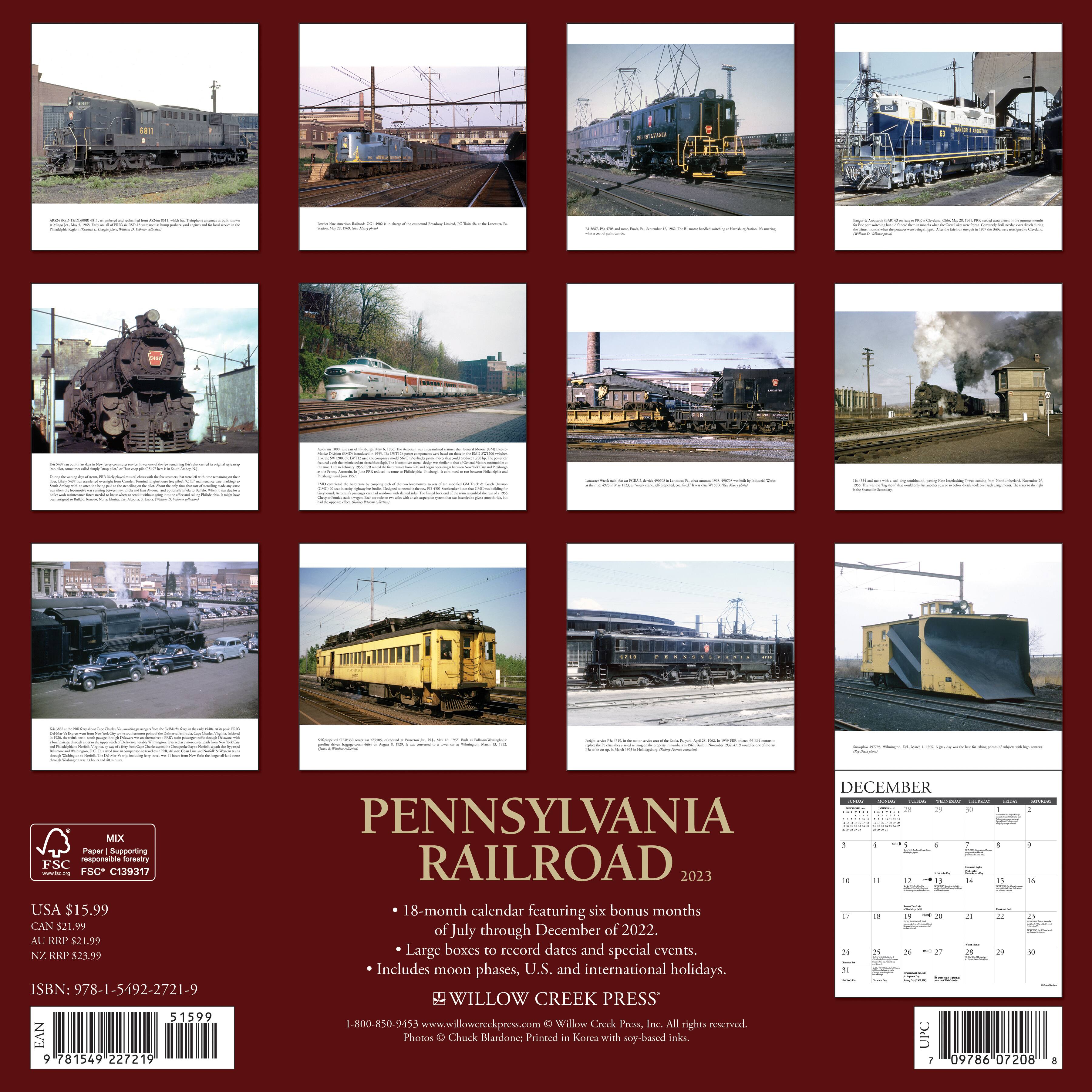 2023 Pennsylvania Railroad Wall Calendar Wall Calendars Michaels