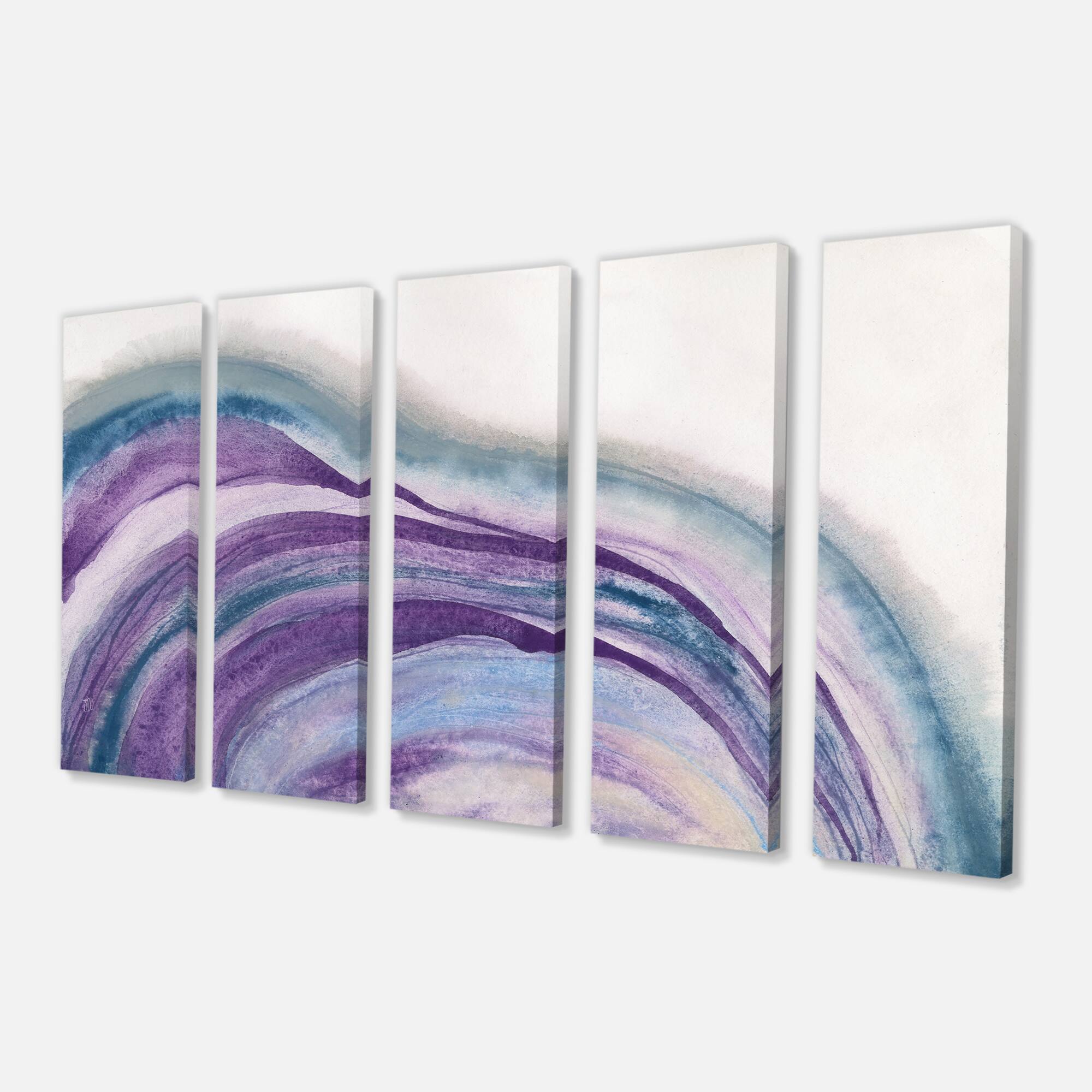 Designart - Watercolor Geode II - Modern & Contemporary Premium Canvas Wall Art
