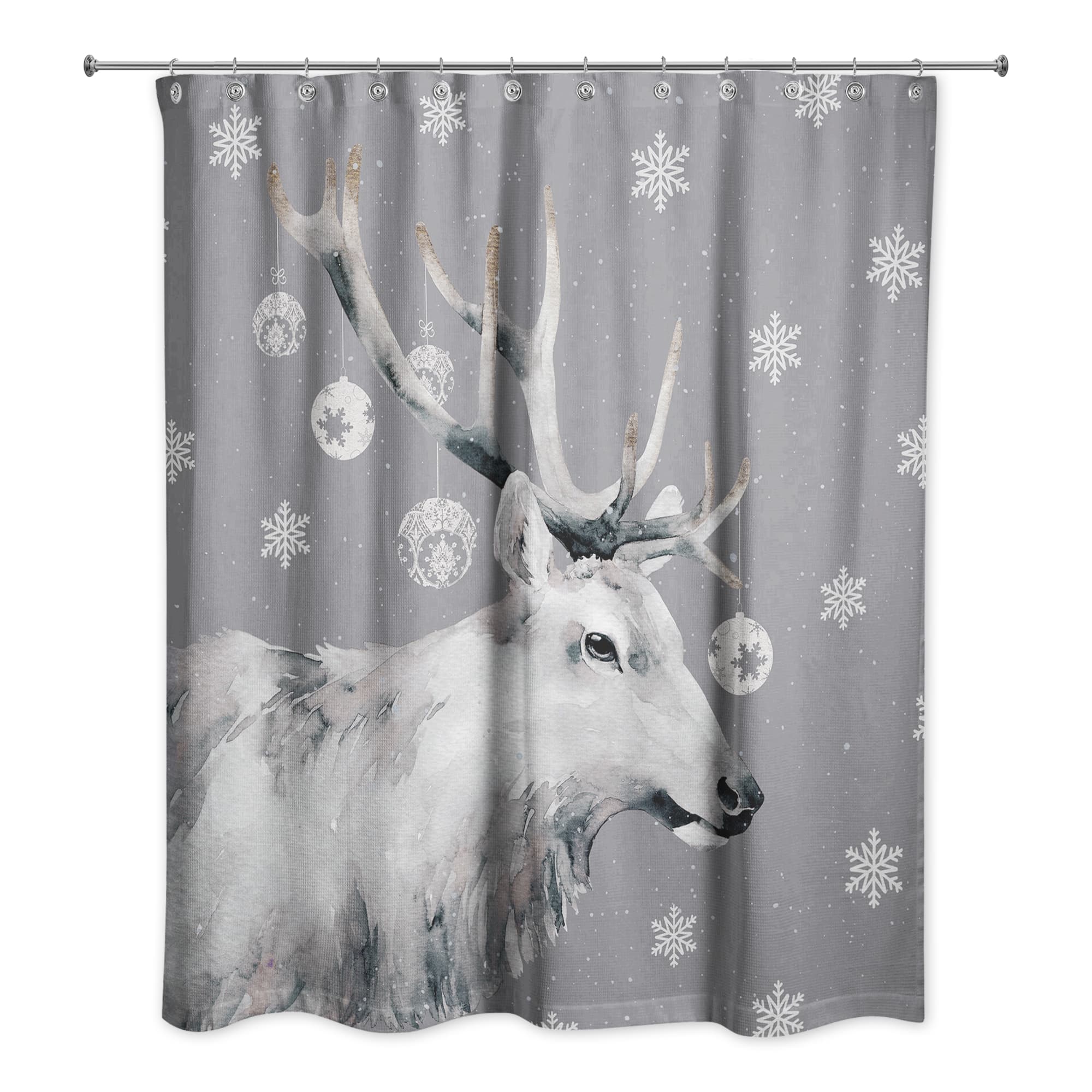 Christmas Reindeer 71" x 74" Shower Curtain