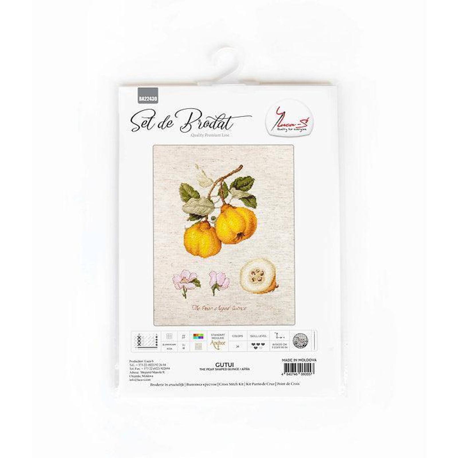Luca-s The Pear Shaped Quince Counted Cross Stitch Kit