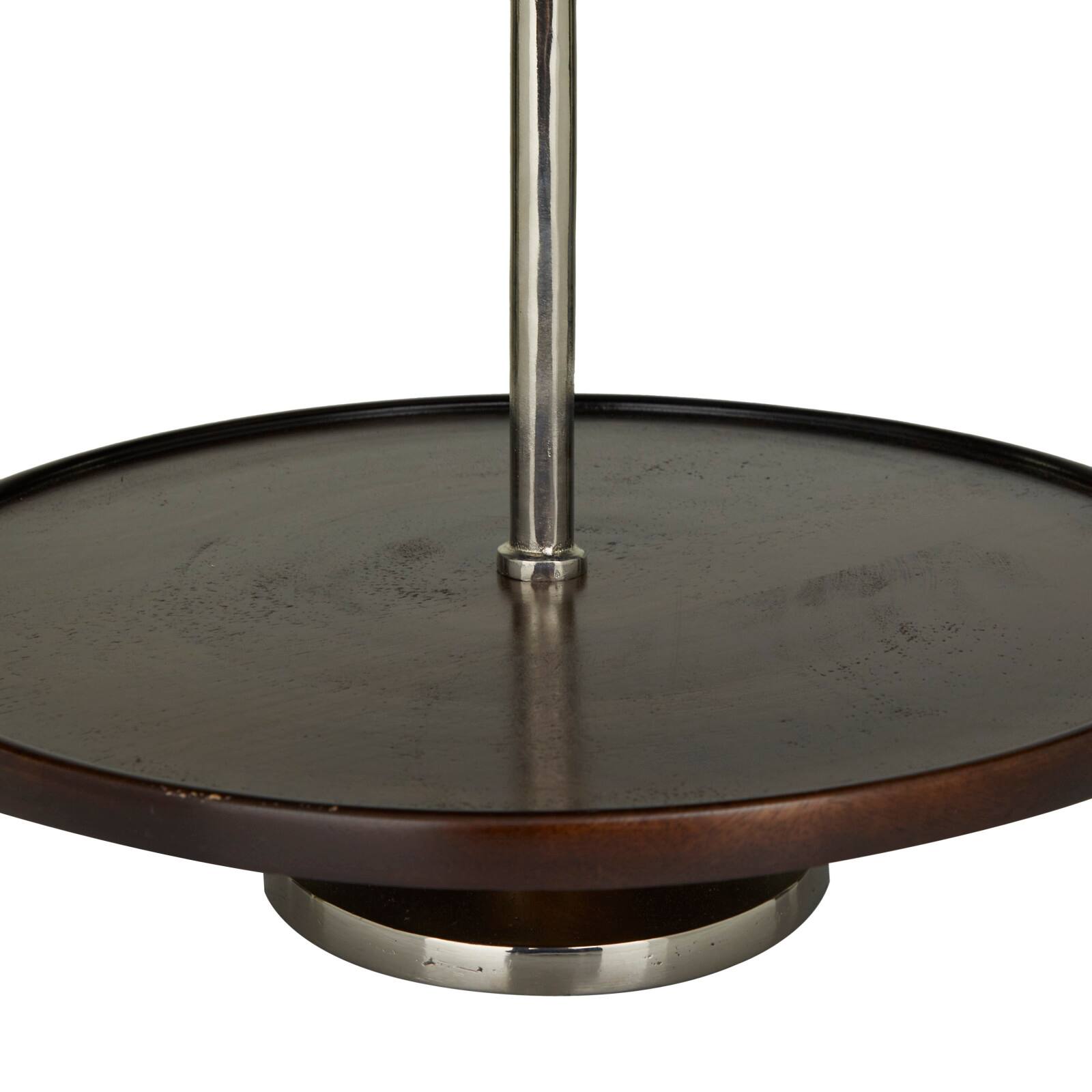 25&#x22; Brown Coastal Tiered Decorative Serving Tray