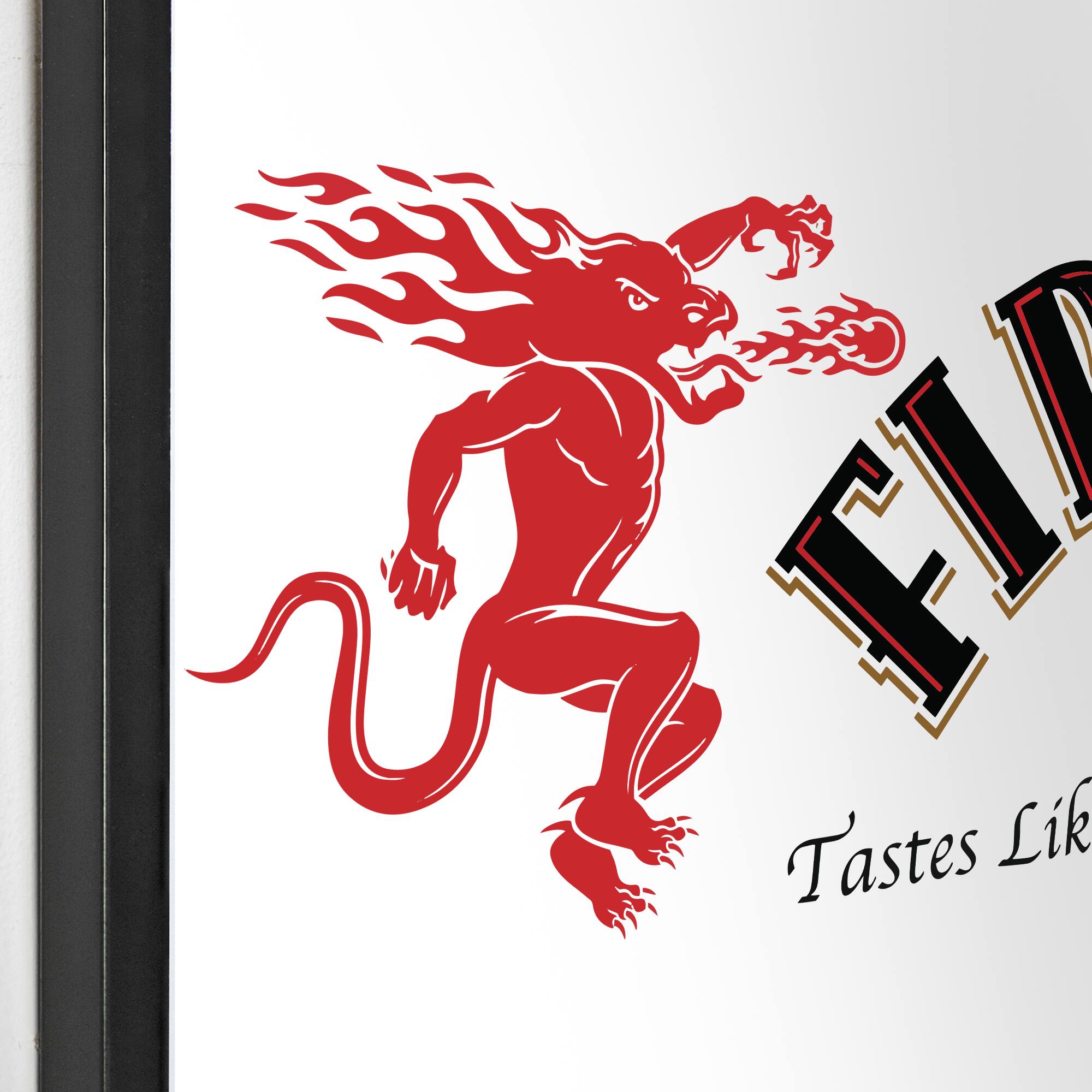 Fireball Whisky Printed Accent Mirror
