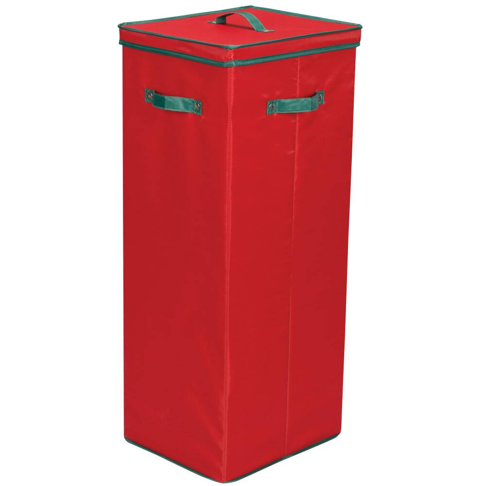 Santa's Bag Red Wrapping Paper Storage Box