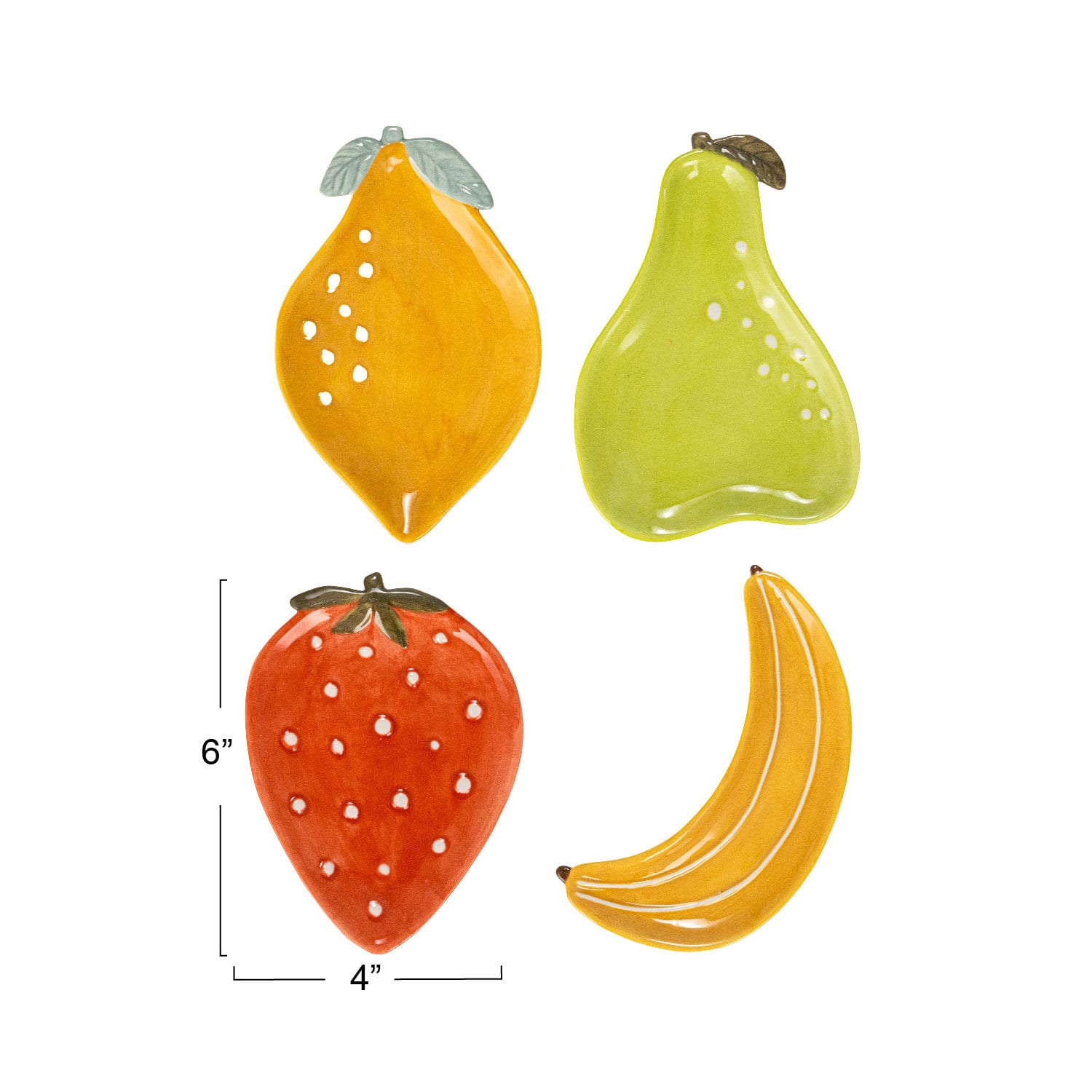 Fruit Stoneware Plate Set