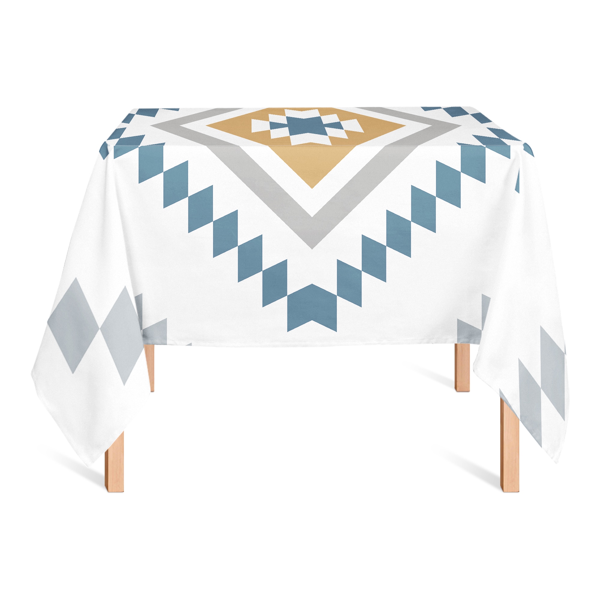 Southwest Diamond Pattern 58&#x22; x 58&#x22; Tablecloth