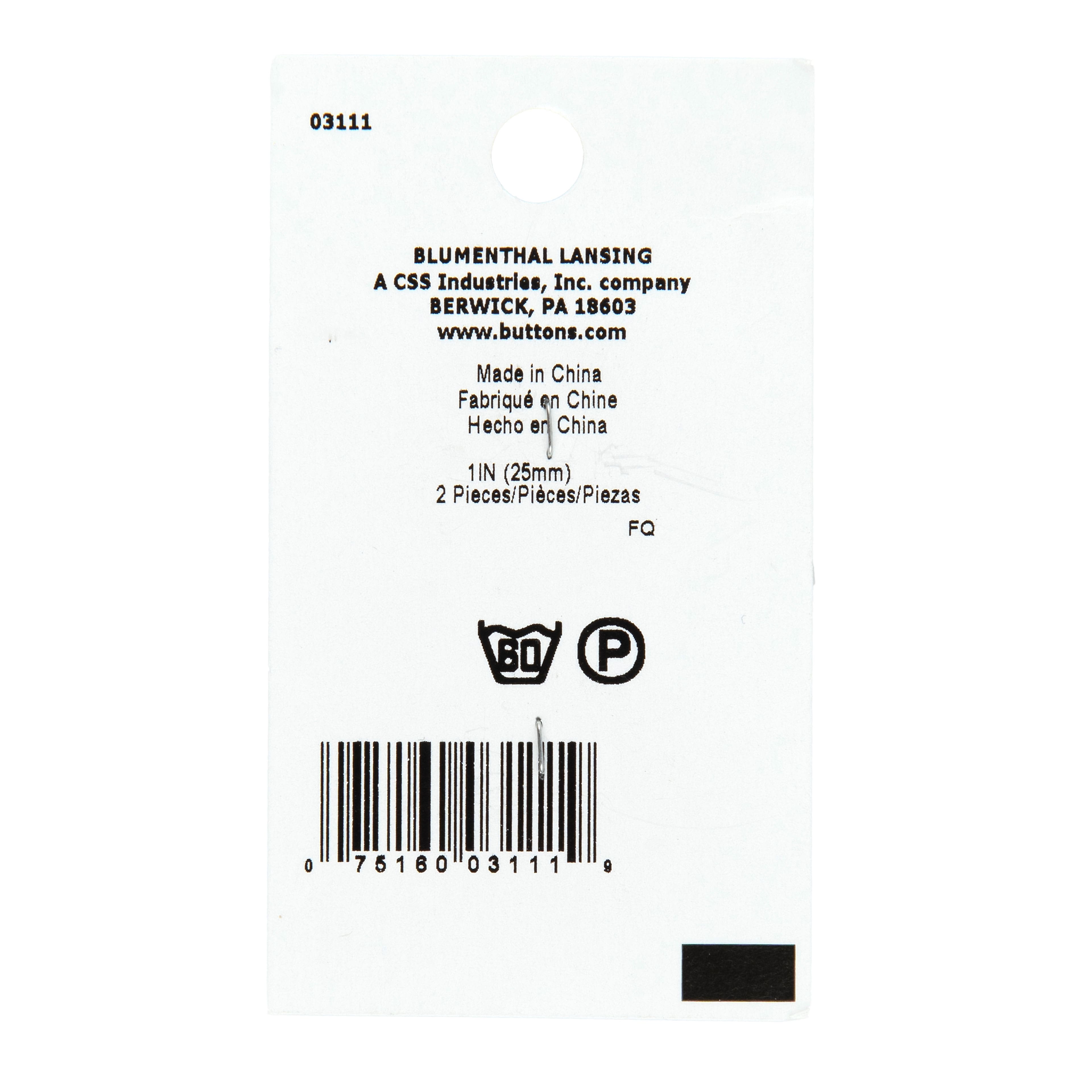 LaMode&#xAE; 1&#x22; Beige &#x26; Stripe 4-Hole Buttons, 2ct.