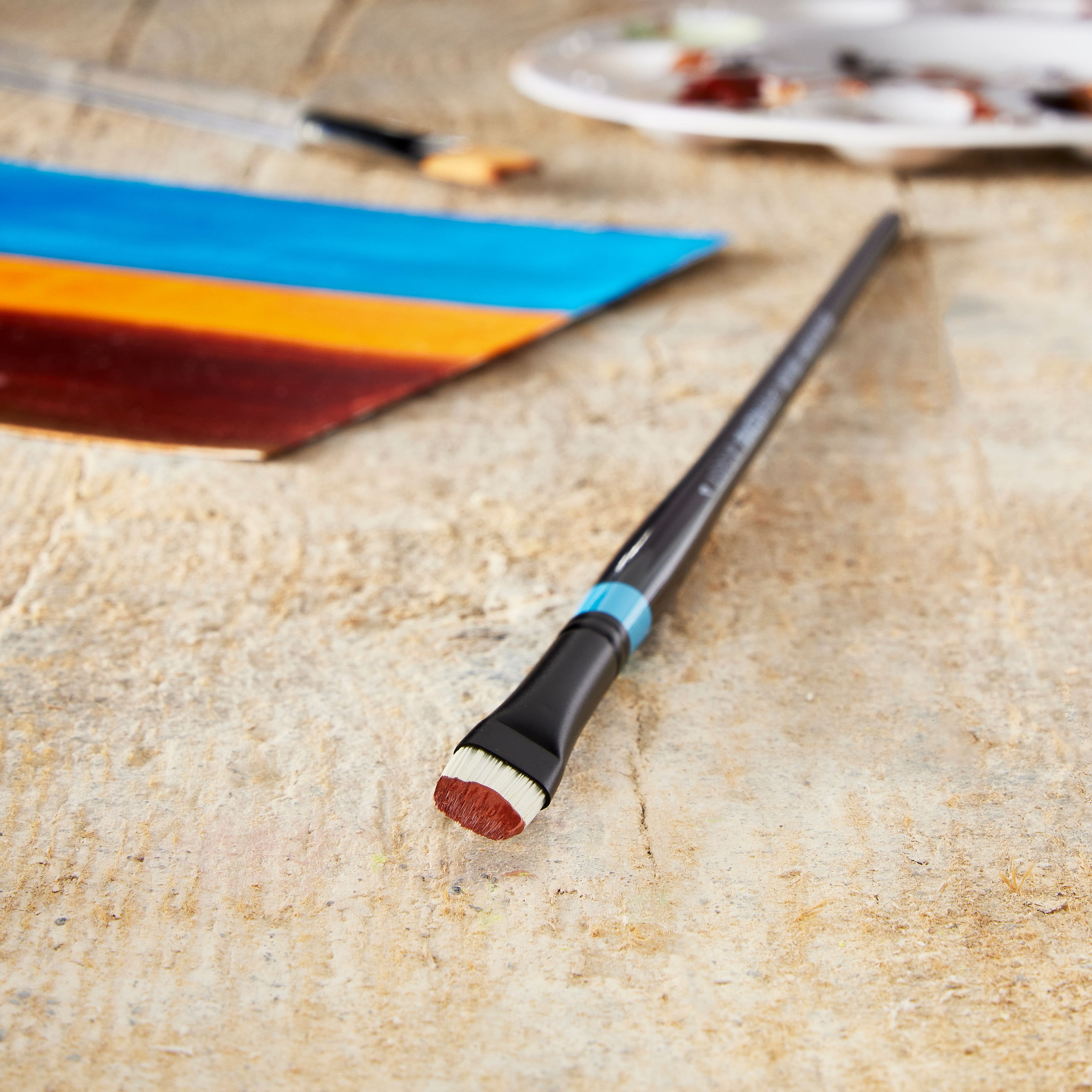 12 Pack: Princeton™ Aspen™ Long Handle Short Filbert Brush, Size 4