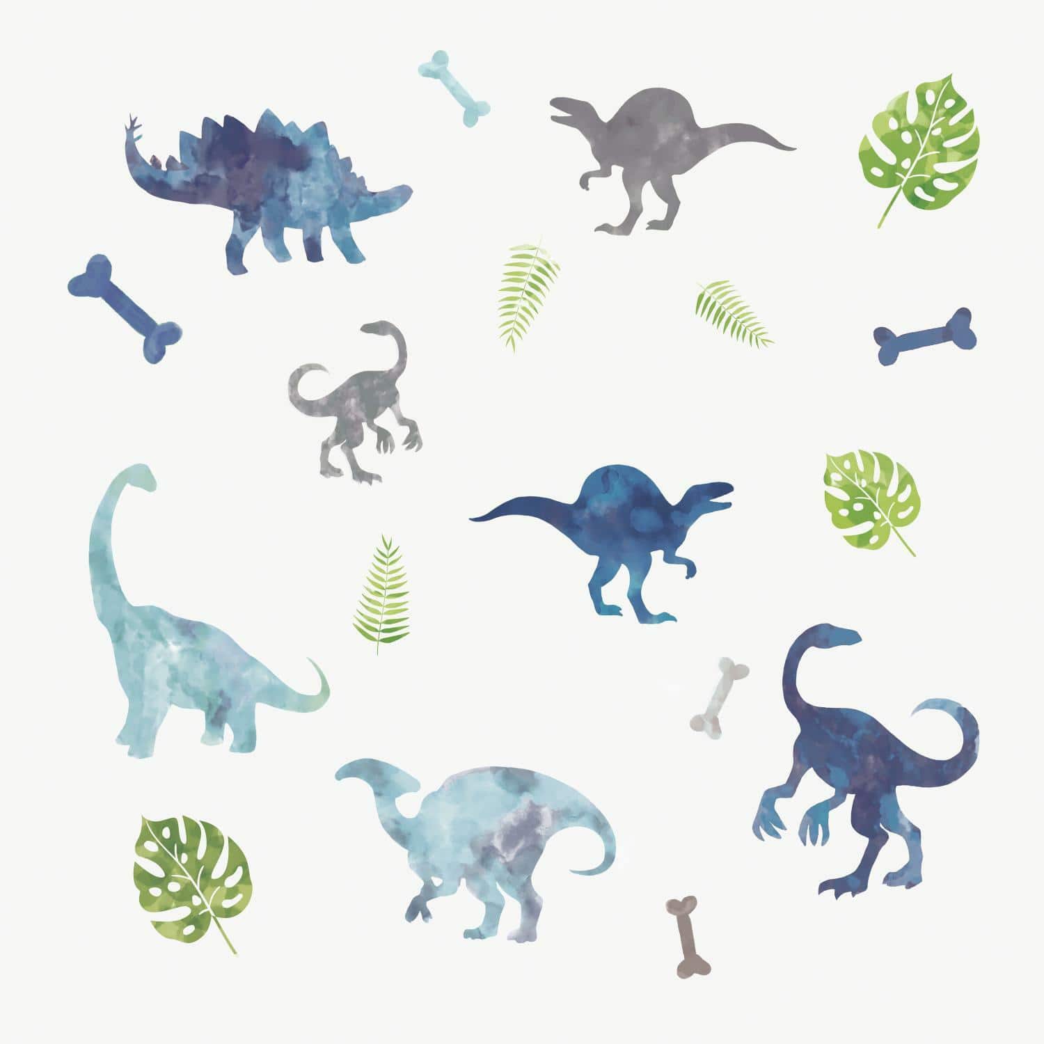 RoomMates Watercolor Dinosaur Peel & Stick Wall Decals