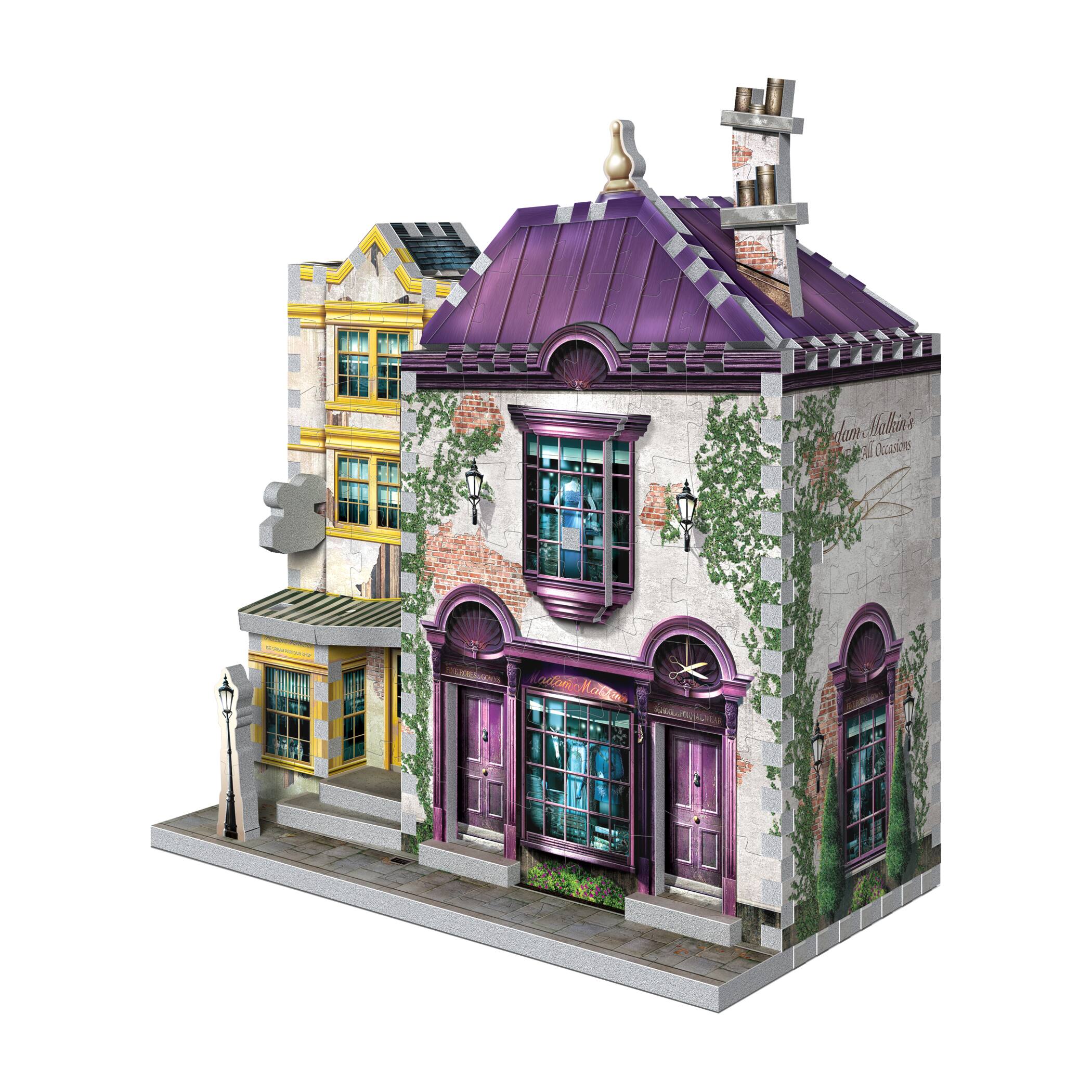Harry Potter Diagon Alley Collection Madam Malkin's™ & Florean Fortescue's Ice Cream™ 290 Piece 3D Puzzle
