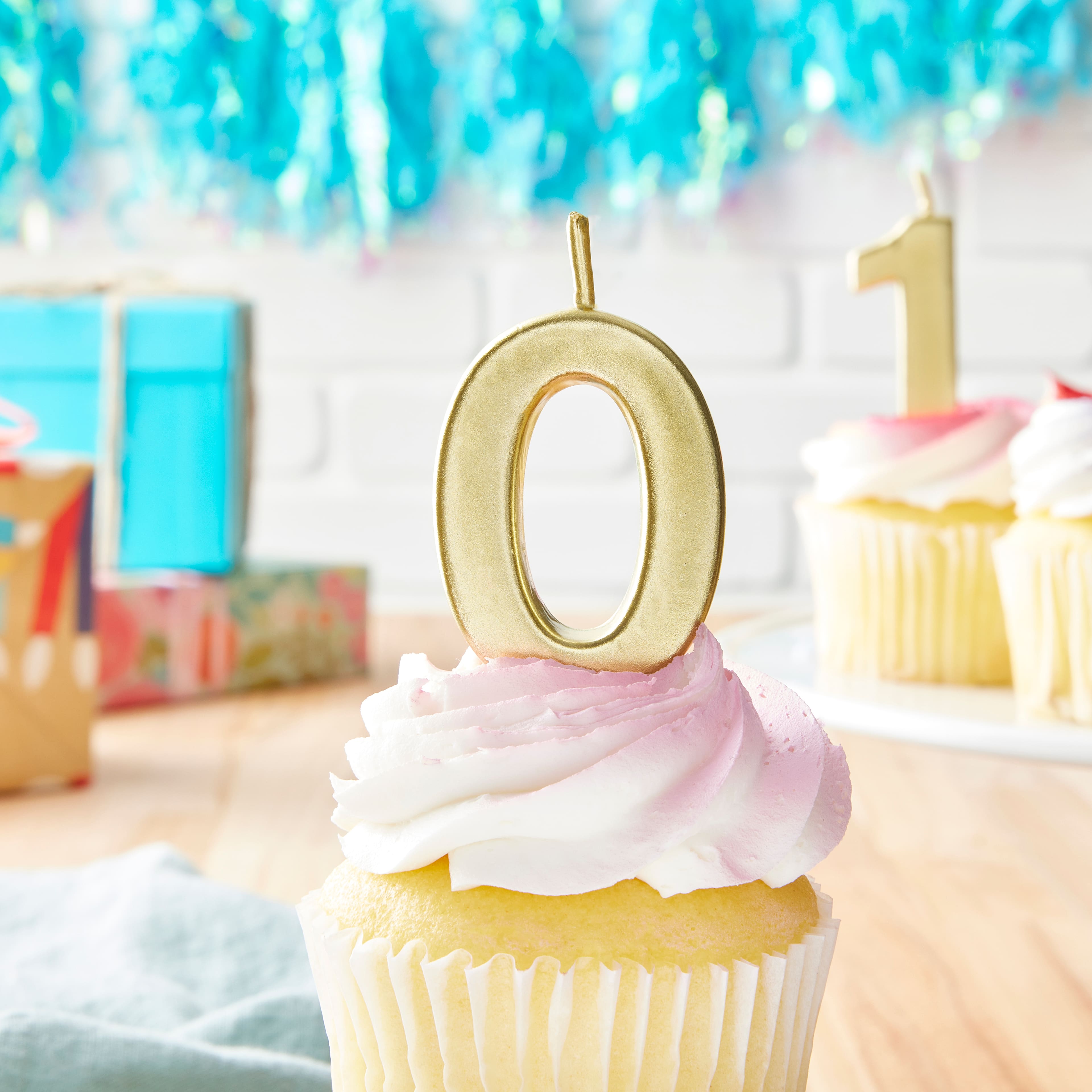 12 Pack: Gold Number Candle by Celebrate It®