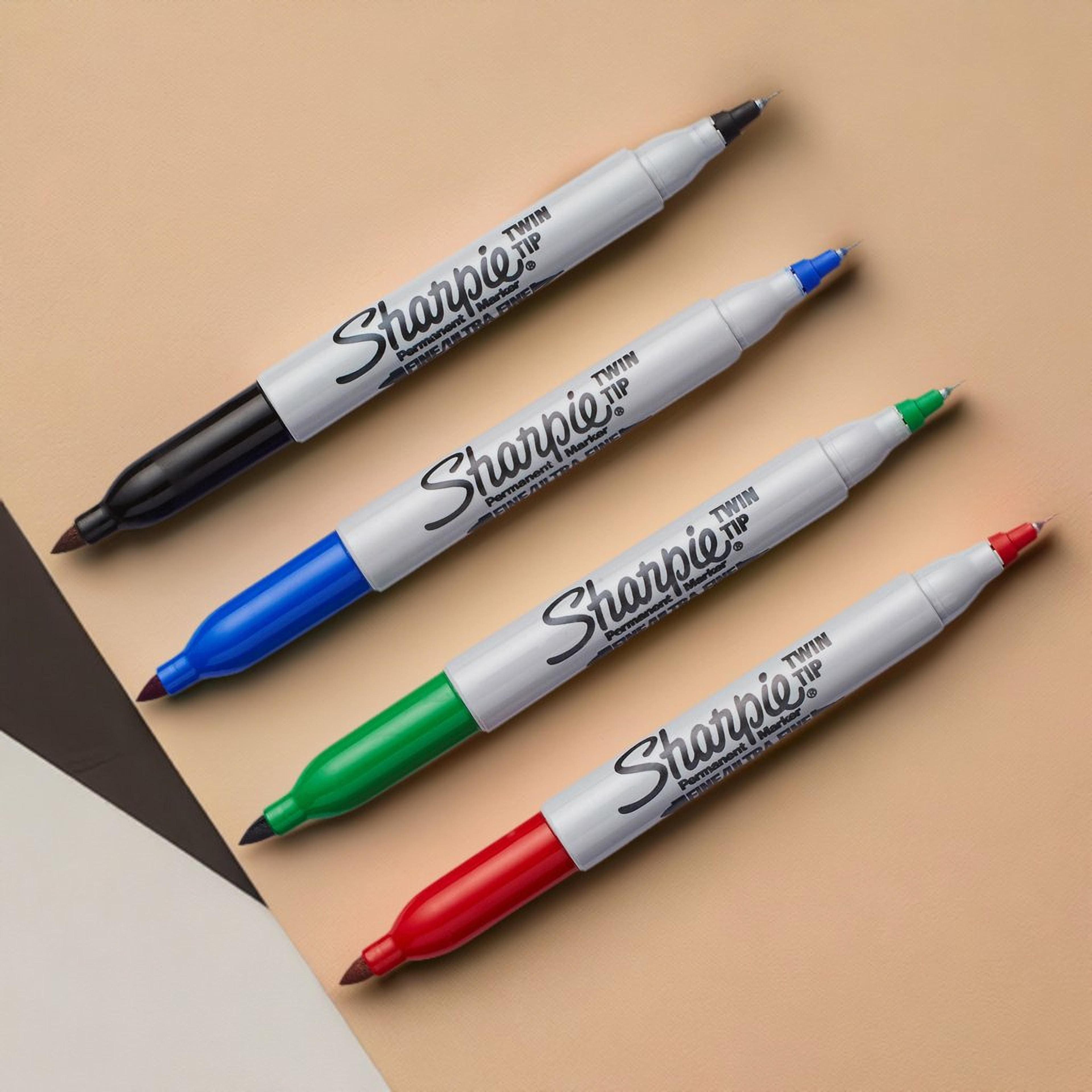Sharpie&#xAE; Basic Colors Twin Tip Permanent Markers