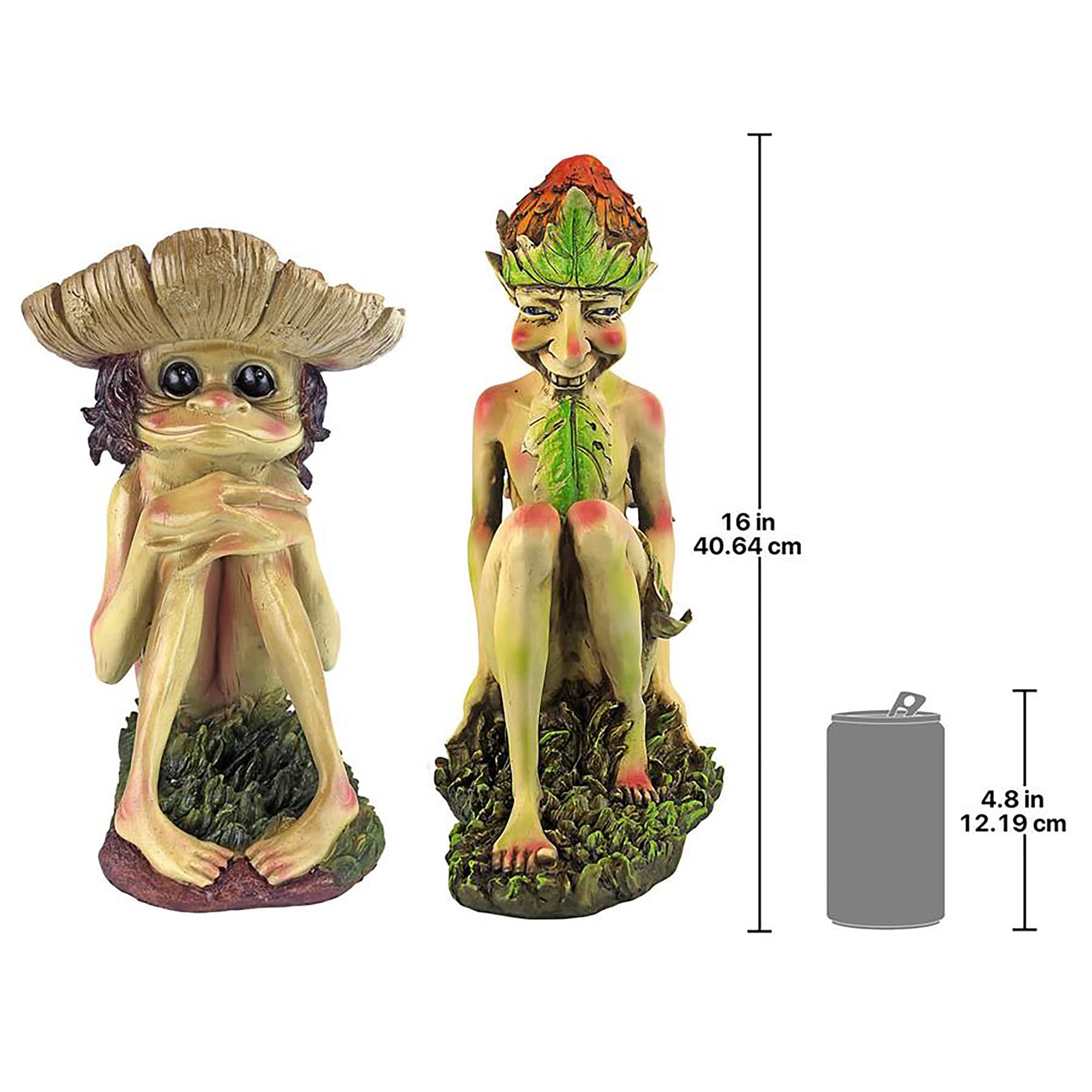 Design Toscano Svenska &#x26; Theodor Garden Trolls Sculpture Set