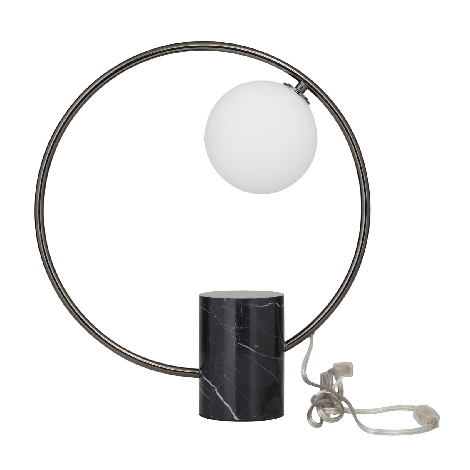 17.5" Marble Contemporary Abstract Accent Lamp