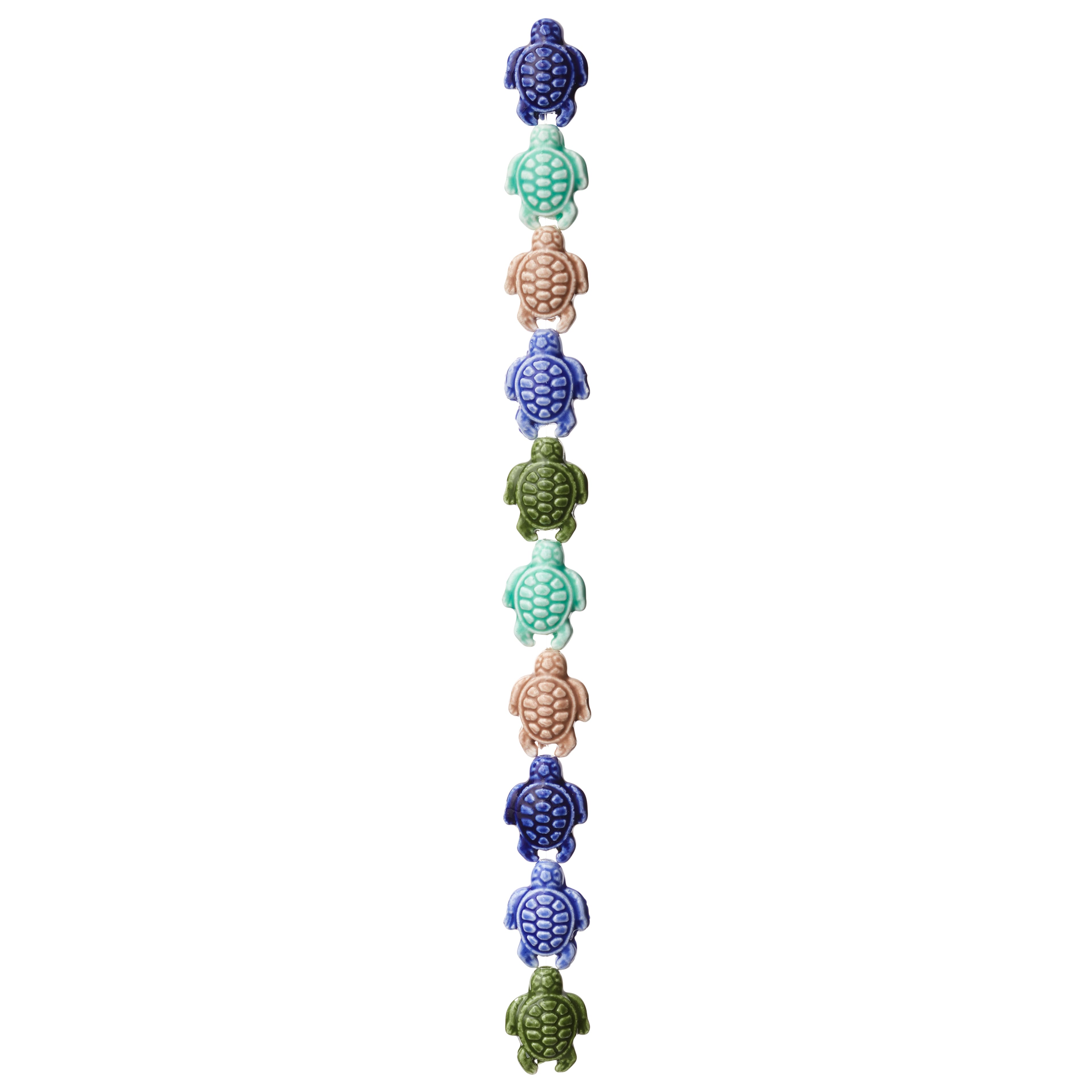 12 Pack: Ceramic Sea Turtle Beads, 19mm by Bead Landing&#x2122;