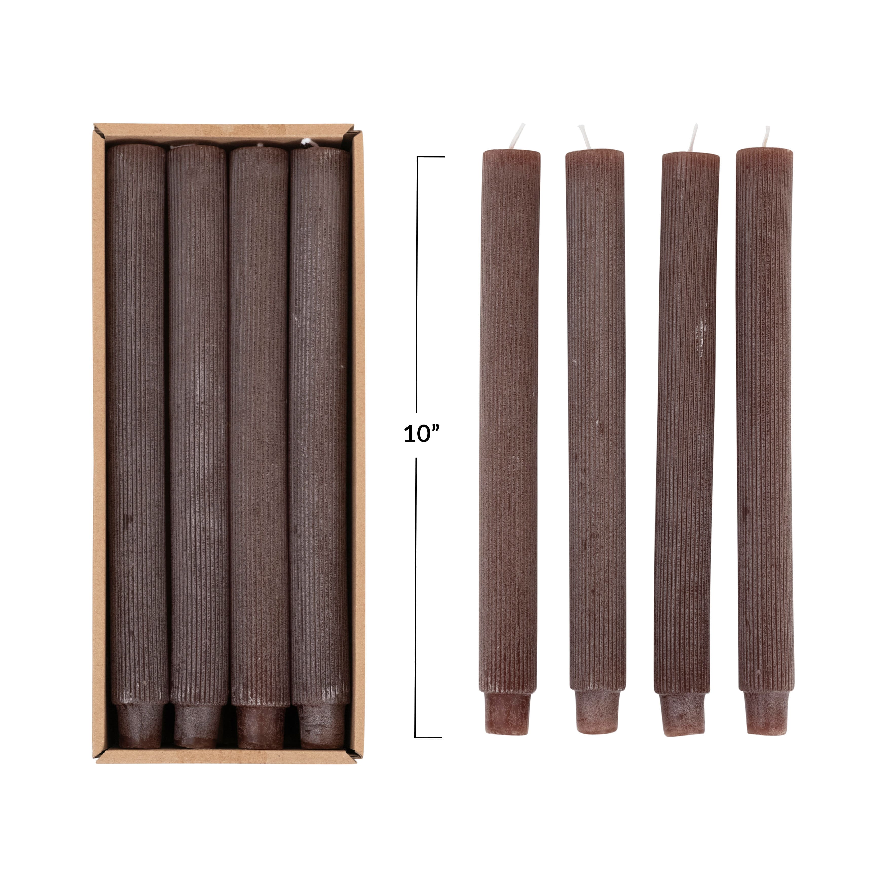 Hello Honey&#xAE; Unscented Pleated Taper Candles in Box, 12ct.