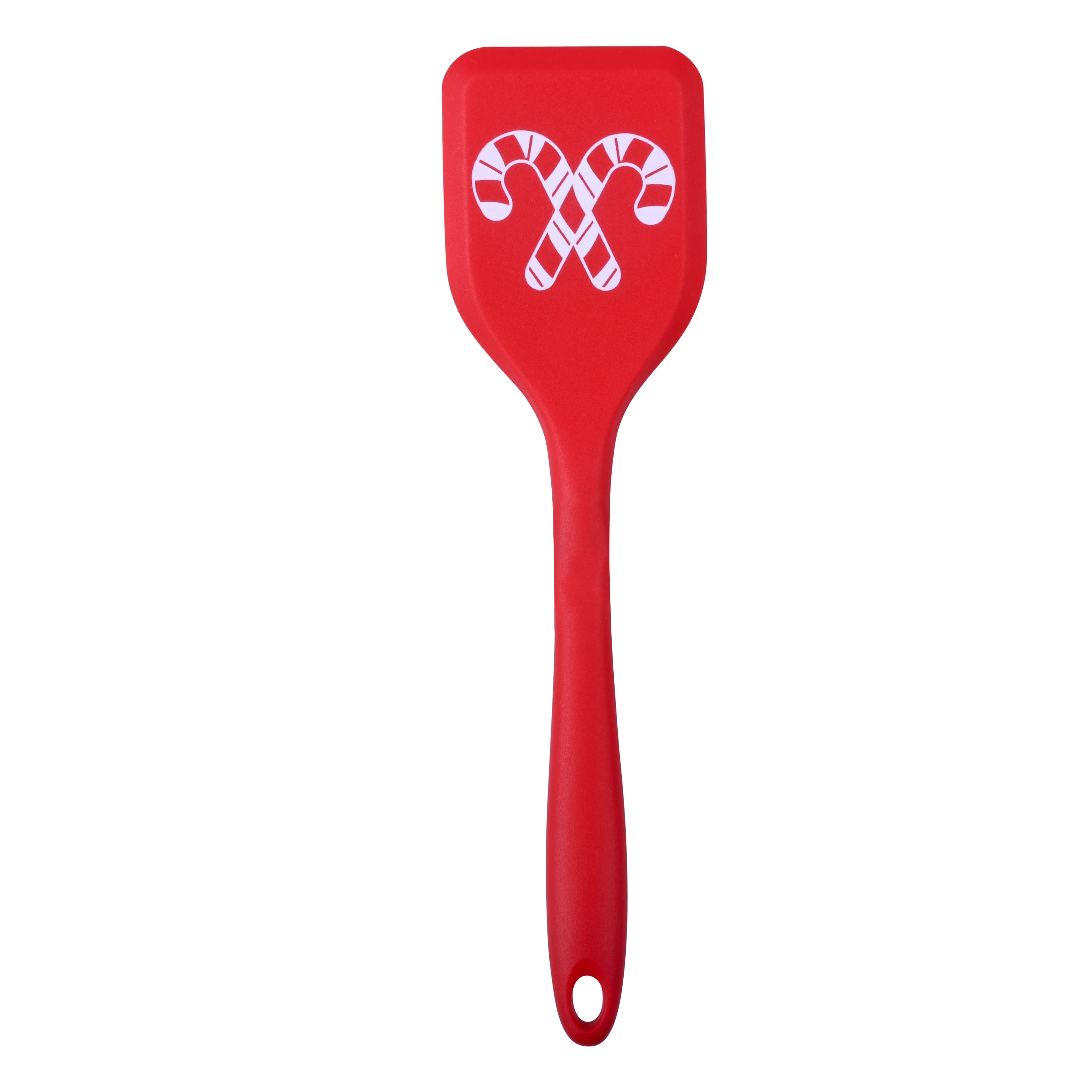 8&#x22; Red Candy Cane Mini Silicone Turner by Celebrate It&#xAE;