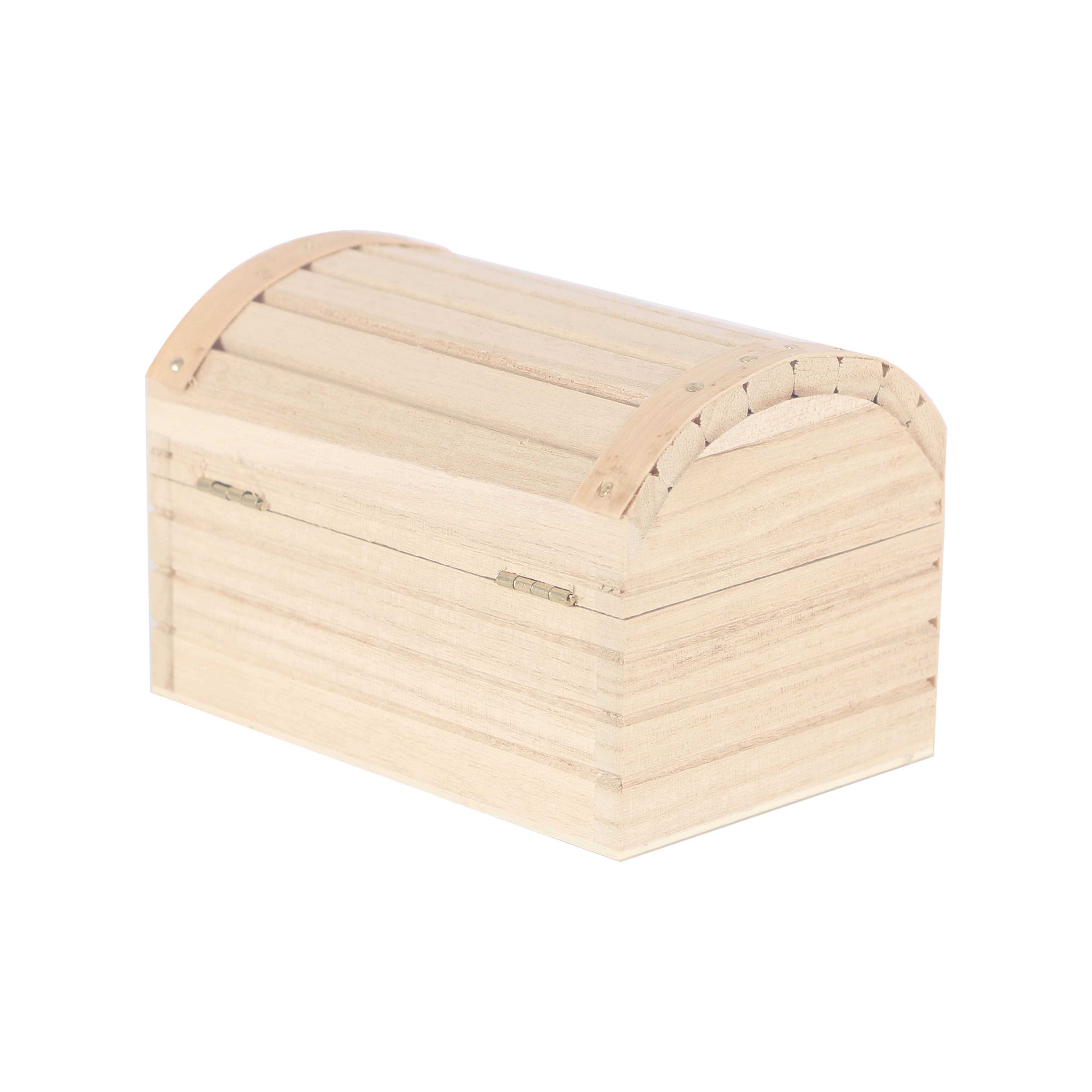 12 Pack: 5&#x22; Wood Treasure Chest by Make Market&#xAE;