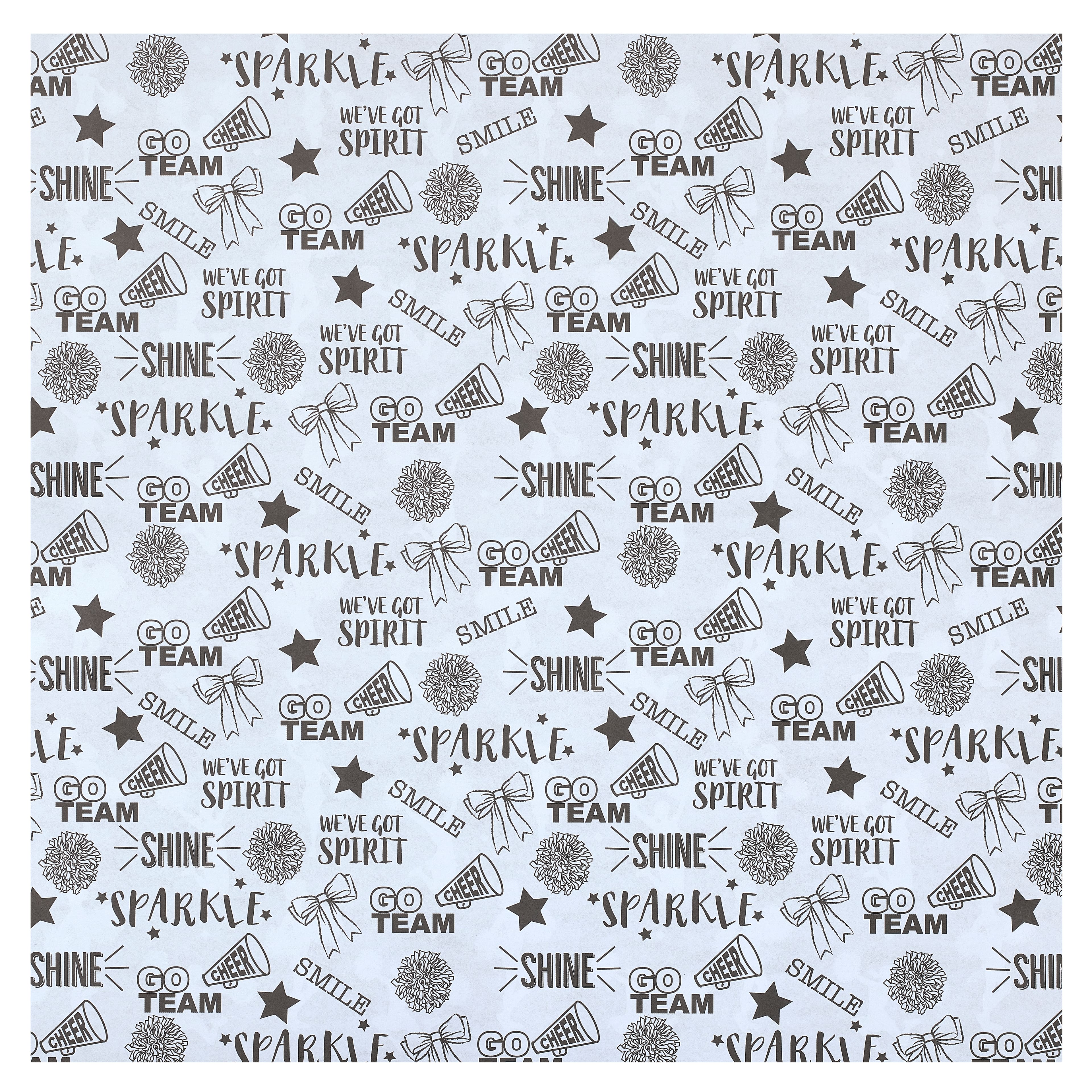 Black &#x26; White Cheer Cardstock by Recollections&#x2122;, 12&#x22; x 12&#x22;