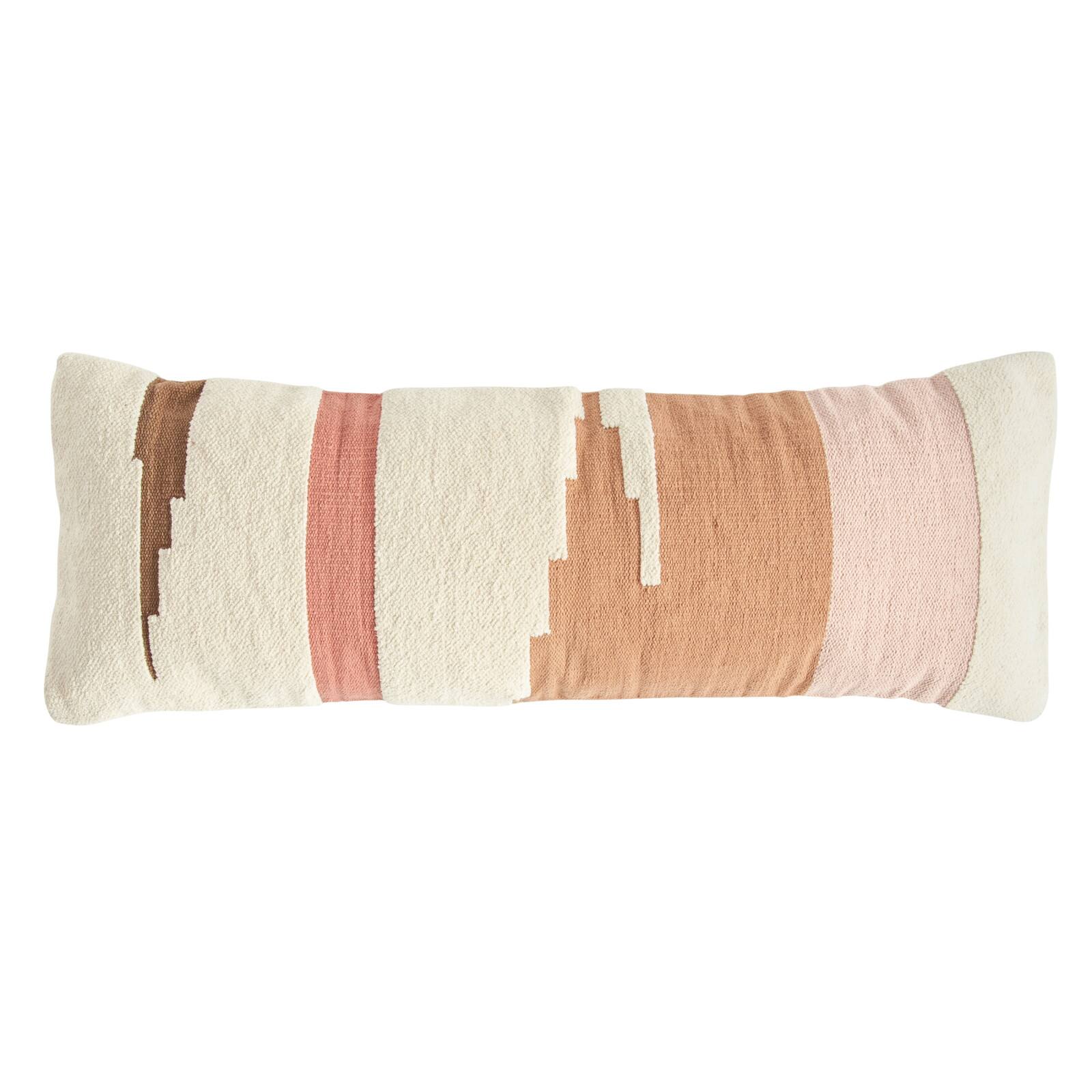 Hello Honey&#xAE; Multicolor Kilim Handwoven Cotton Lumbar Pillow