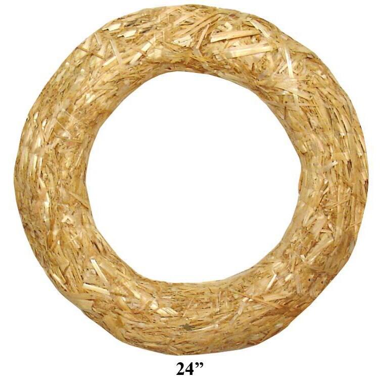 FloraCraft® 24" Straw Wreath | Michaels