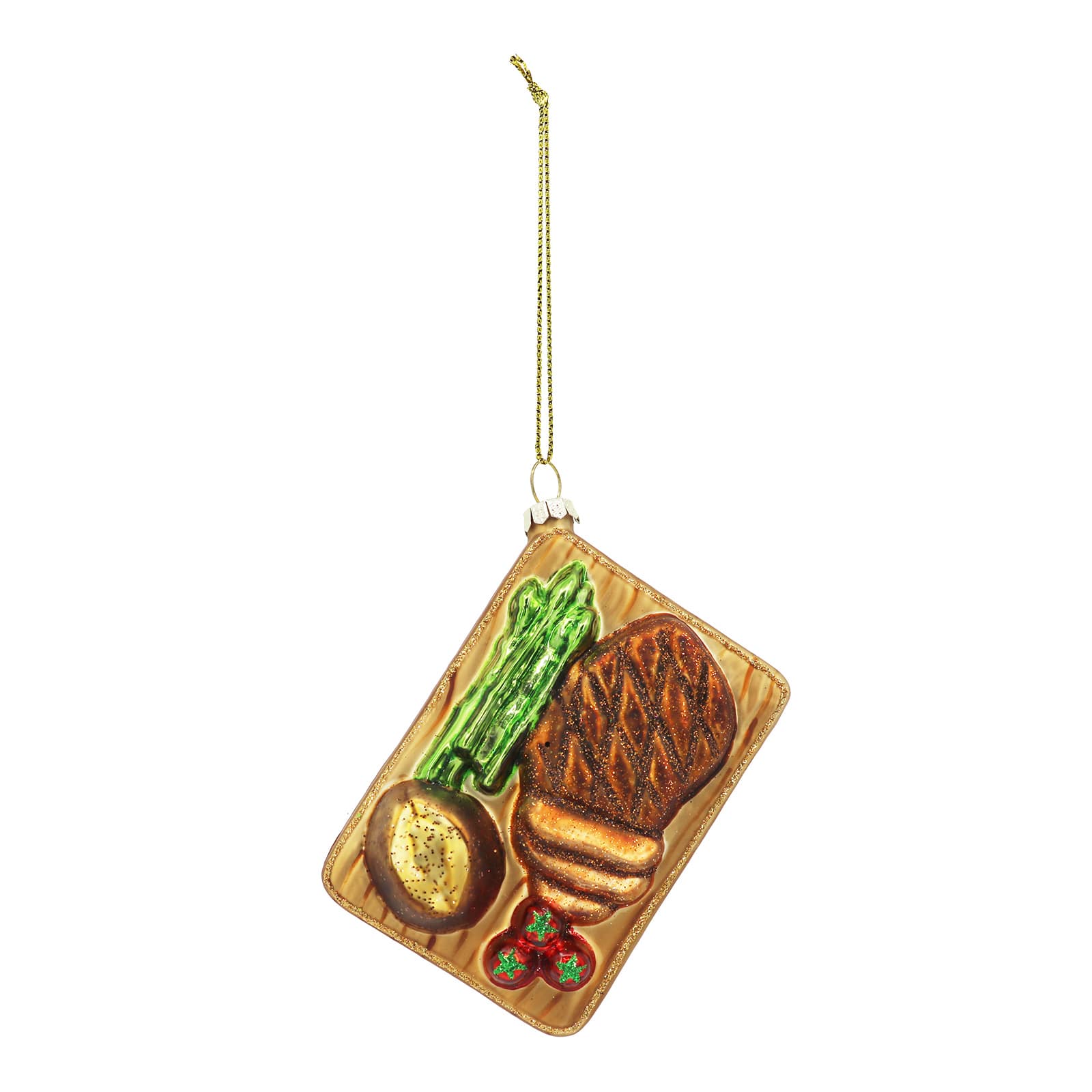 4&#x22; Beef Plate Glass Ornament by Ashland&#xAE;