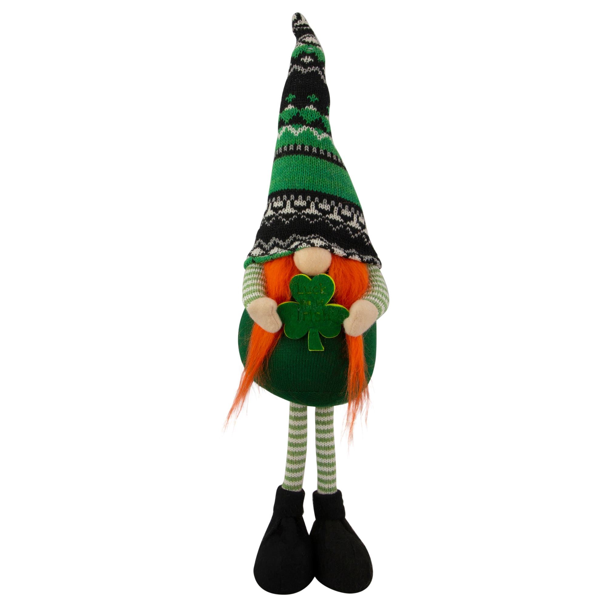 19&#x22; Green Leprechaun Gnome St Patrick&#x27;s Day Figure