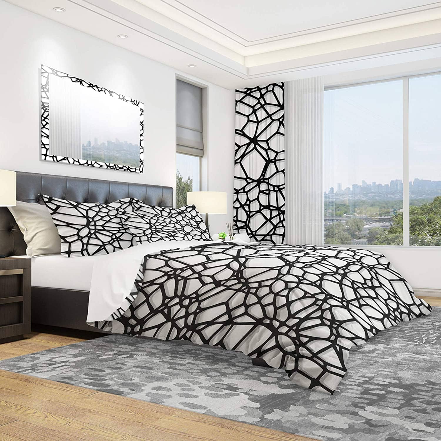 Designart 'Abstract Mosaic Pattern' Modern & Contemporary Bedding Set