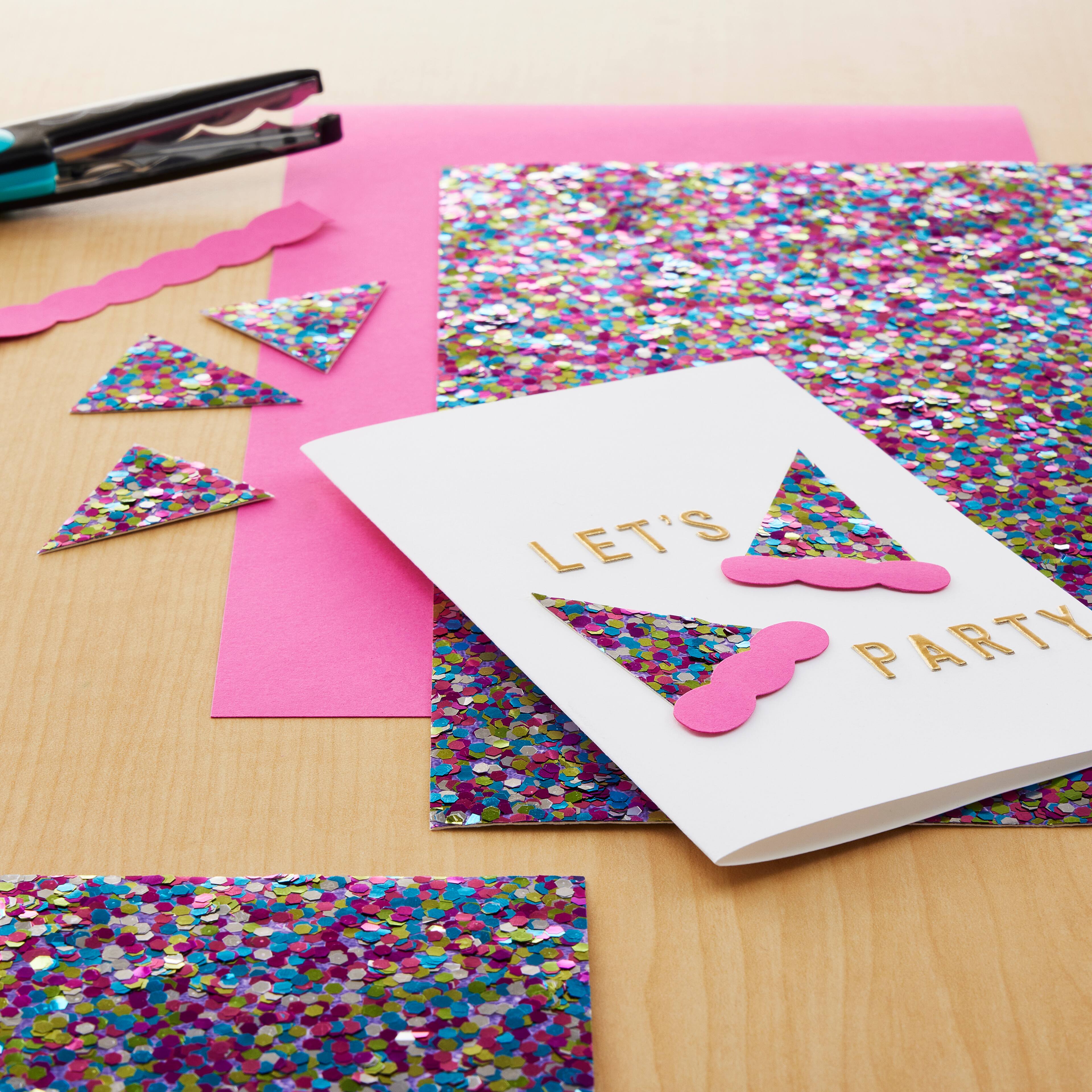 24 Pack: Aqua Prism Glitter Paper by Recollections&#xAE;, 12&#x22; x 12&#x22;