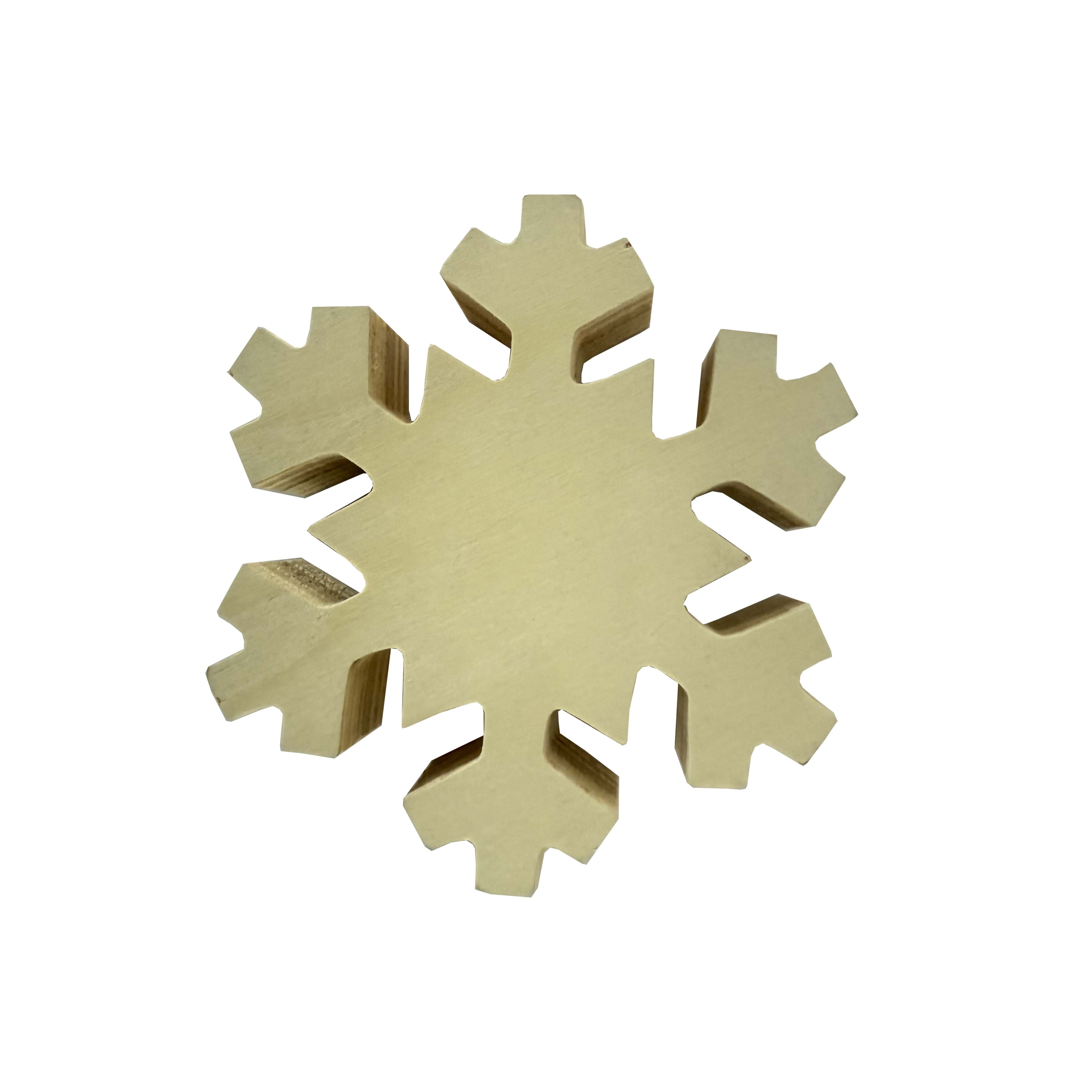4.25&#x22; Unfinished Snowflake Wood Planks, 3ct. by Make Market&#xAE;