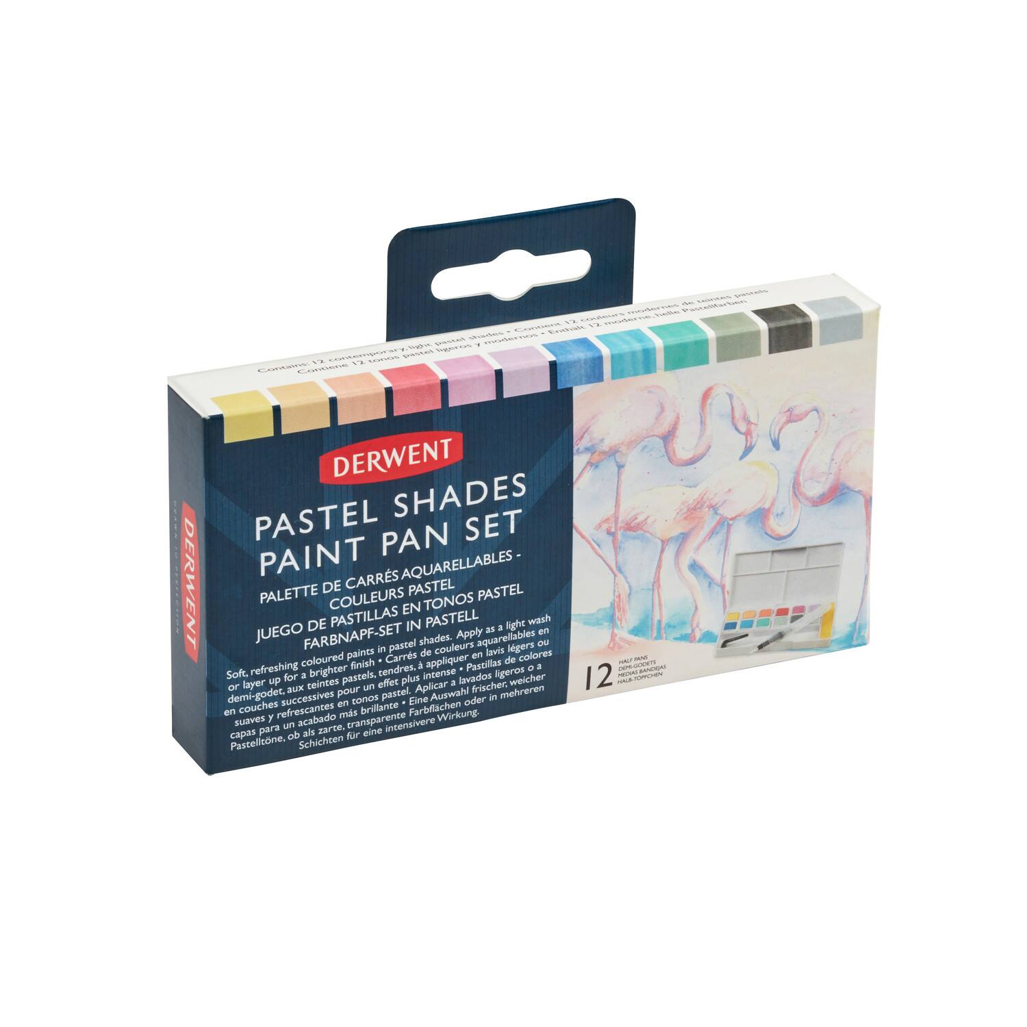 Derwent&#xAE; 12-Color Pastel Shades Paint Pan Set
