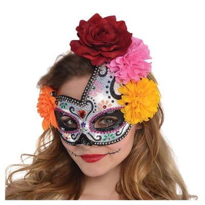Day of the Dead Sugar Skull Mask | Michaels