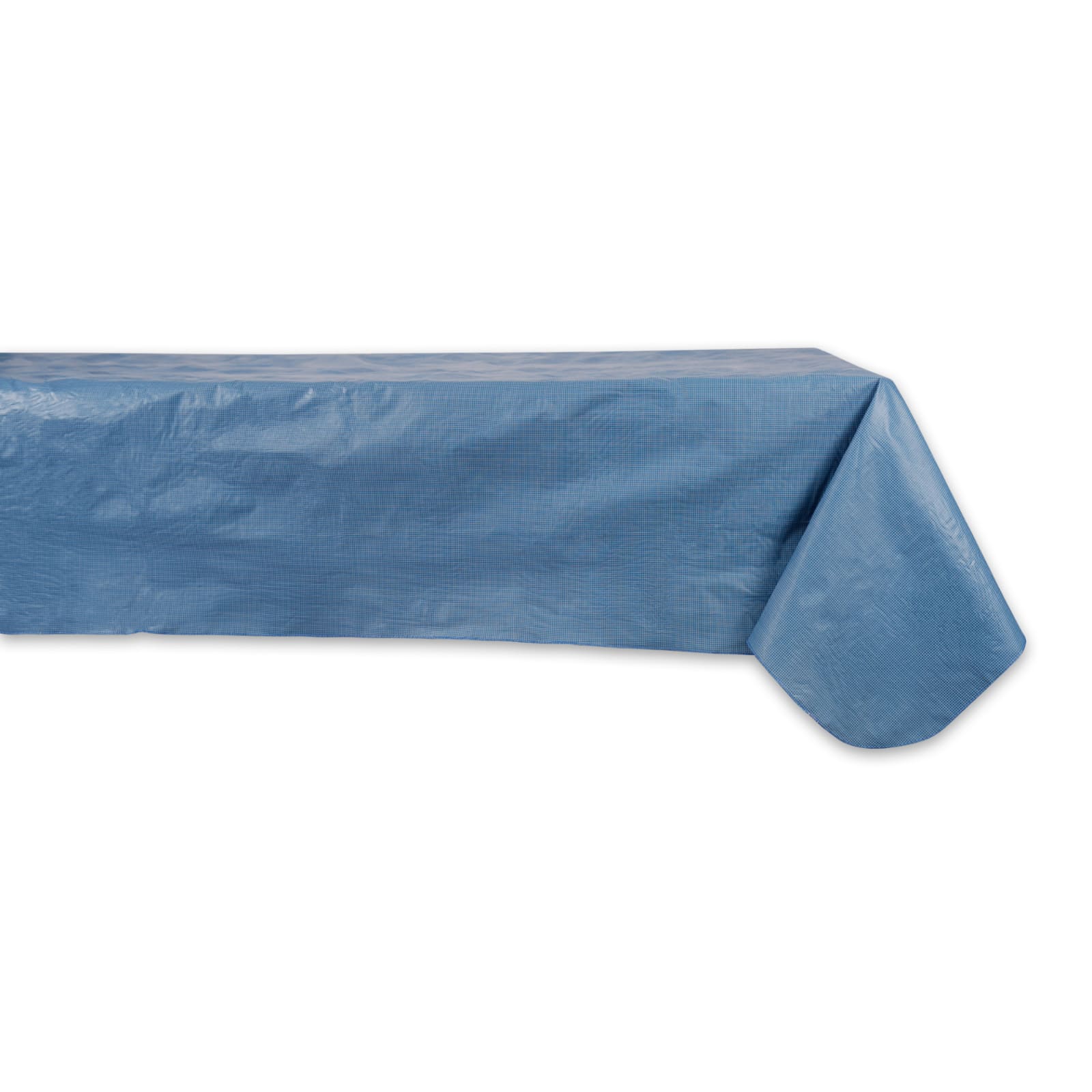 Solid Blue Vinyl Tablecloth 60&#x22; x 102&#x22;