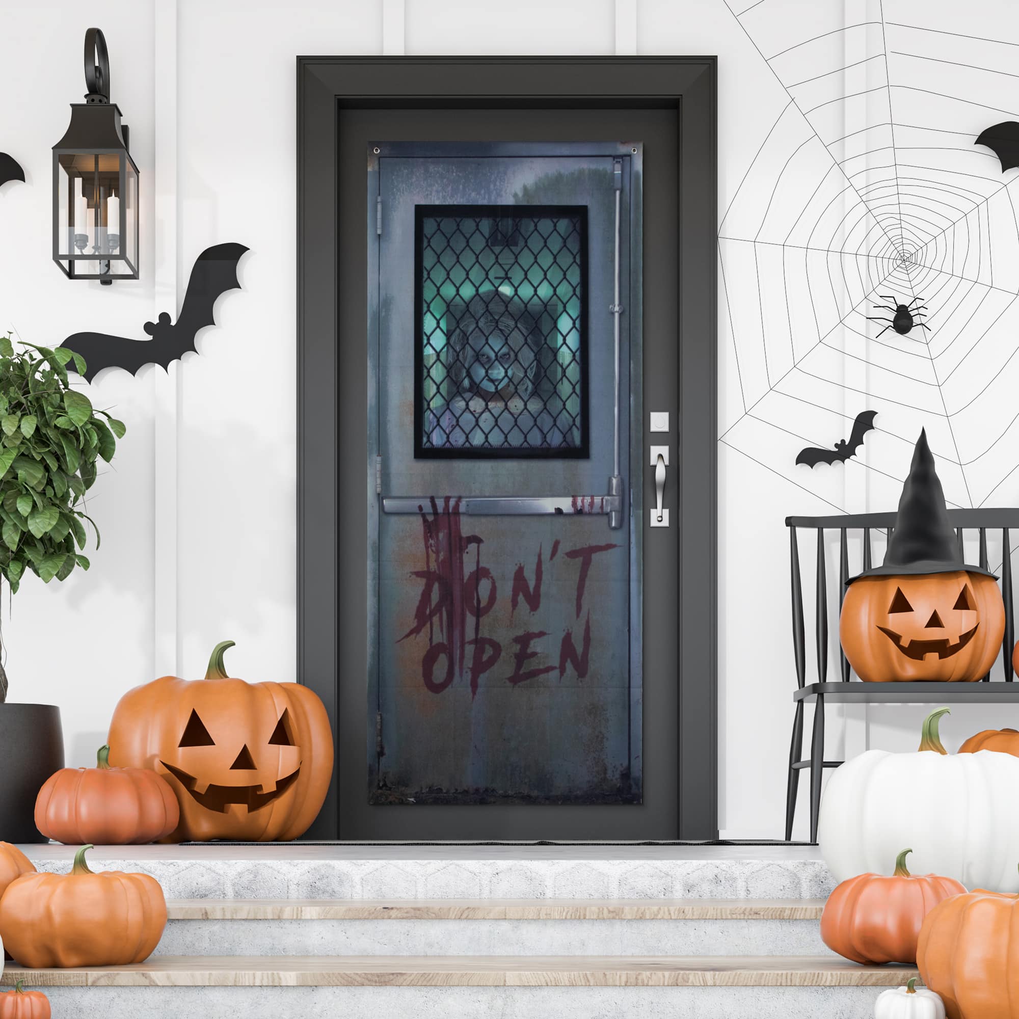 Don&#x27;t Open Hospital Entryway Halloween Scary Door Decoration - 6&#x27;