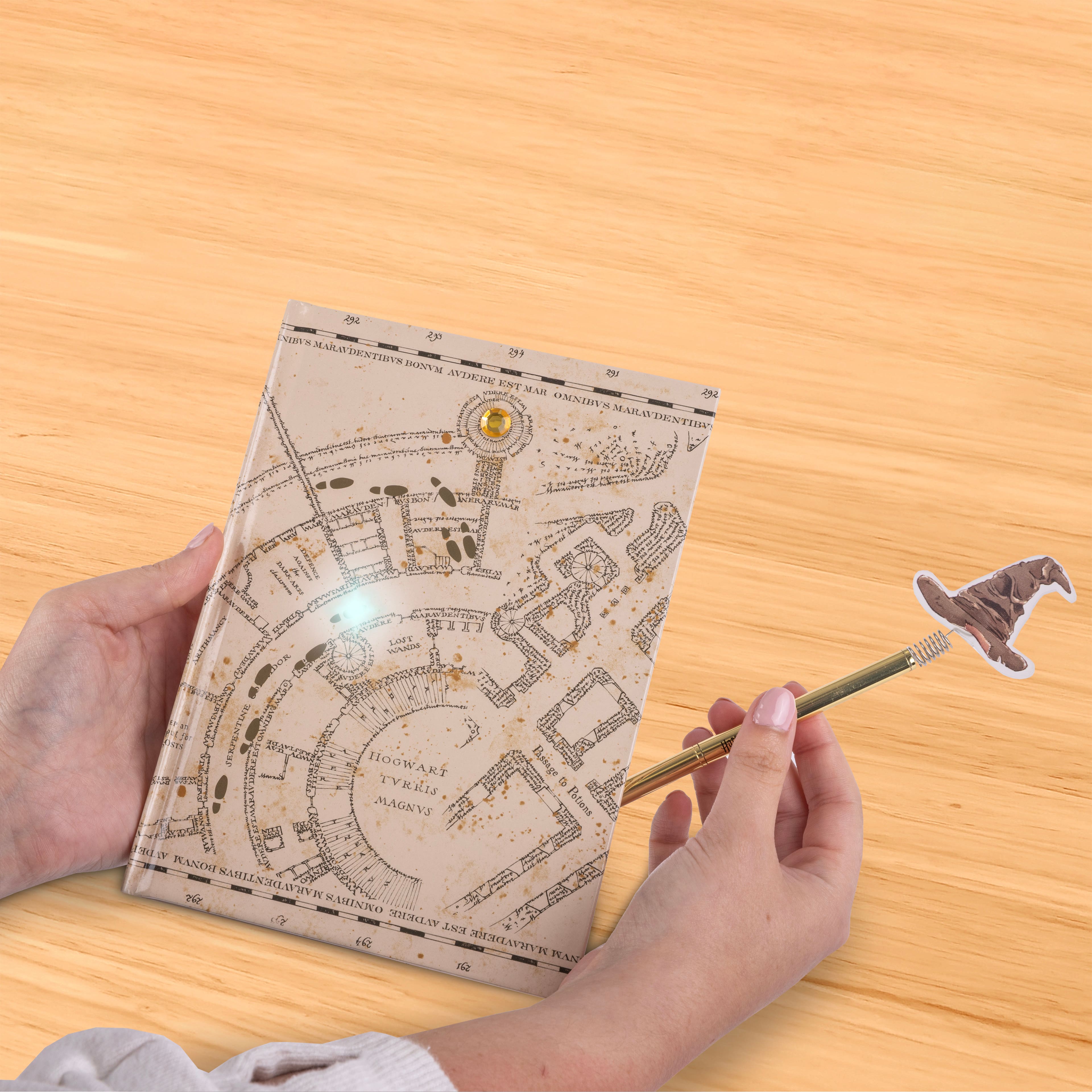 Harry Potter&#x2122; Marauder&#x27;s Map Light Up Diary Set