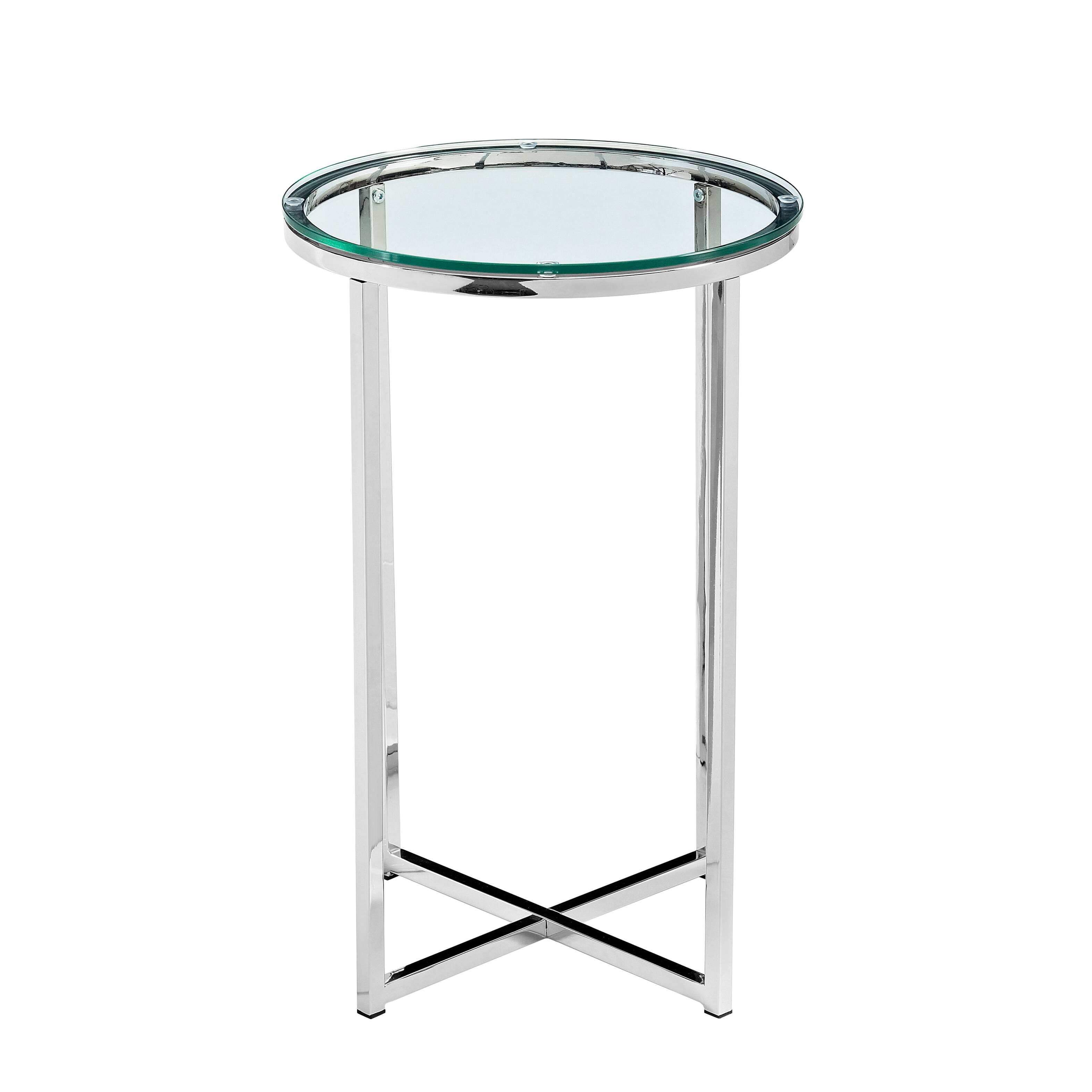 Walker Edison 16&#x22; Glam Round Side Table