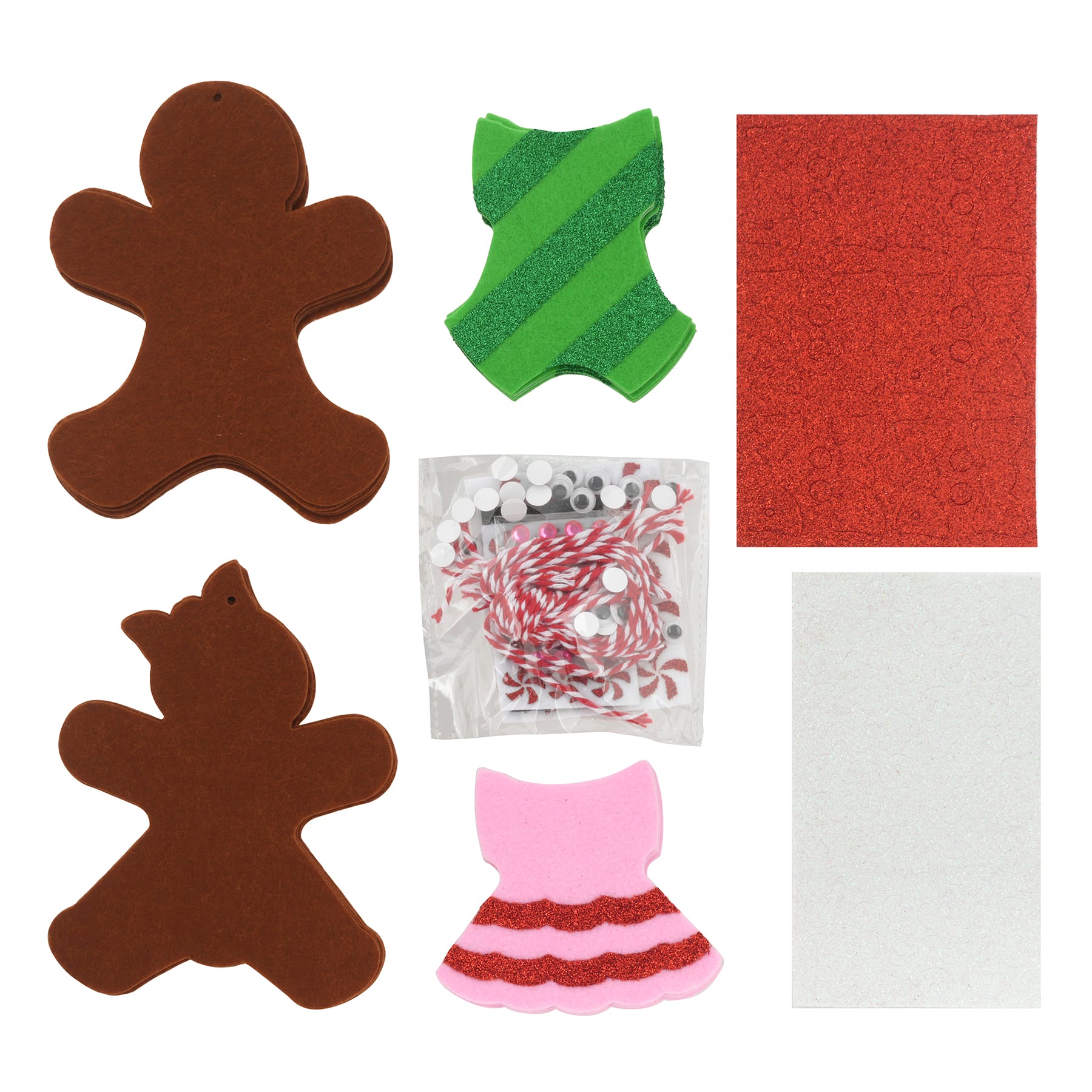 DIY Gingerbread Ornament - Shop Wool-Blend Felt Kits