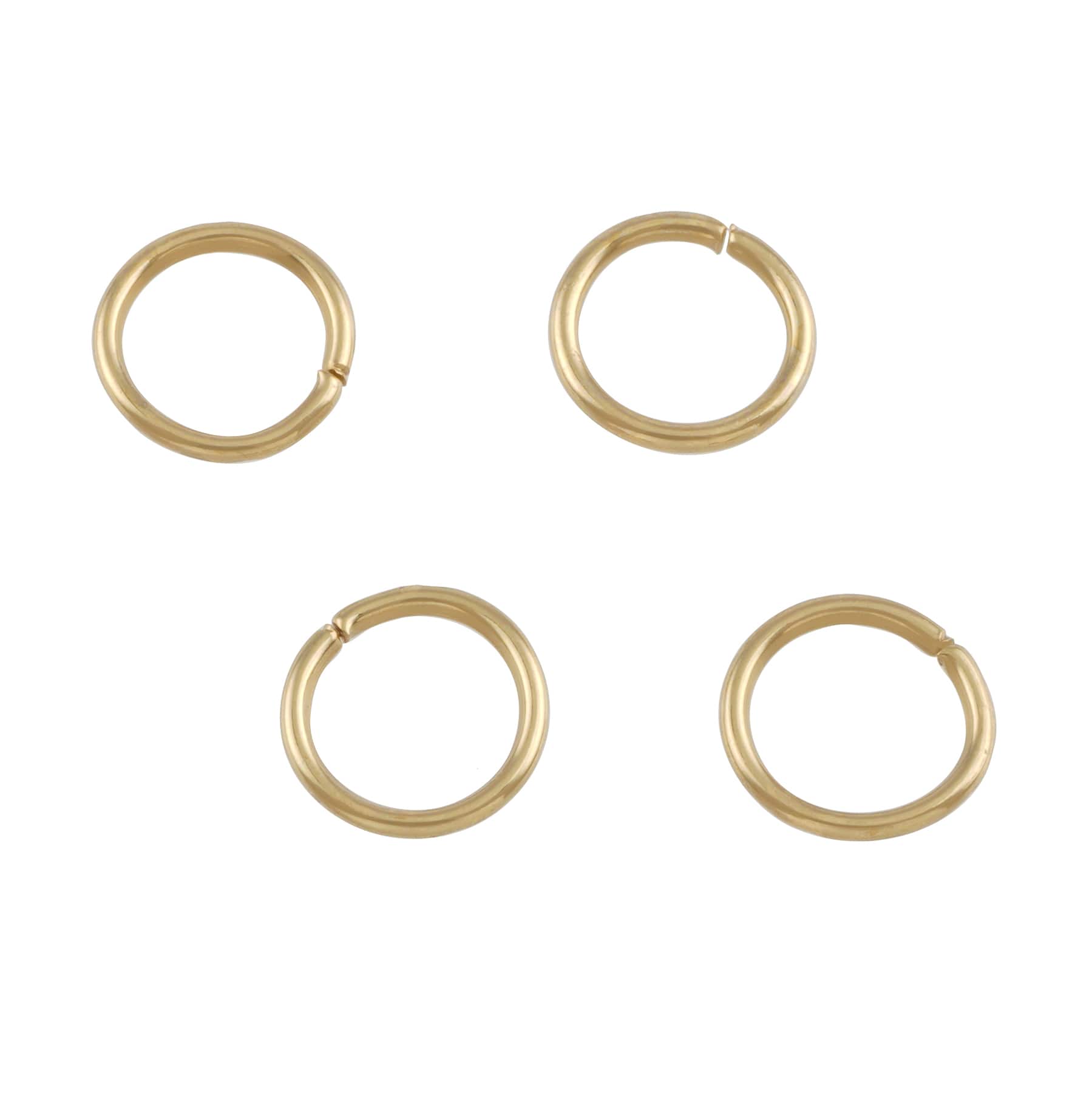 12 Packs: 85 ct. (1,020 total) 9mm Gold Jump Rings by Bead Landing&#x2122;